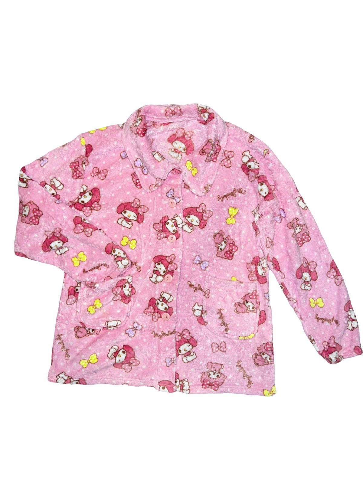 Japanese Brand My melody fluffy pajamas shirt ⭐︎ ♫🎀 Size L / US 10 / IT 46 - 2 Thumbnail