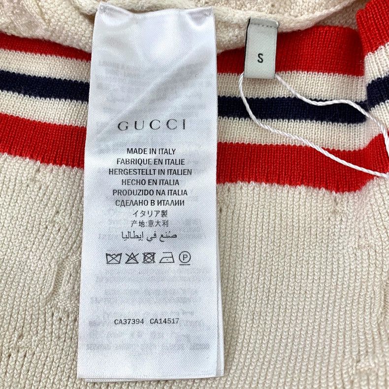 Gucci Gucci Color block double G full print striped wool knitted Size US S / EU 44-46 / 1 - 6 Thumbnail