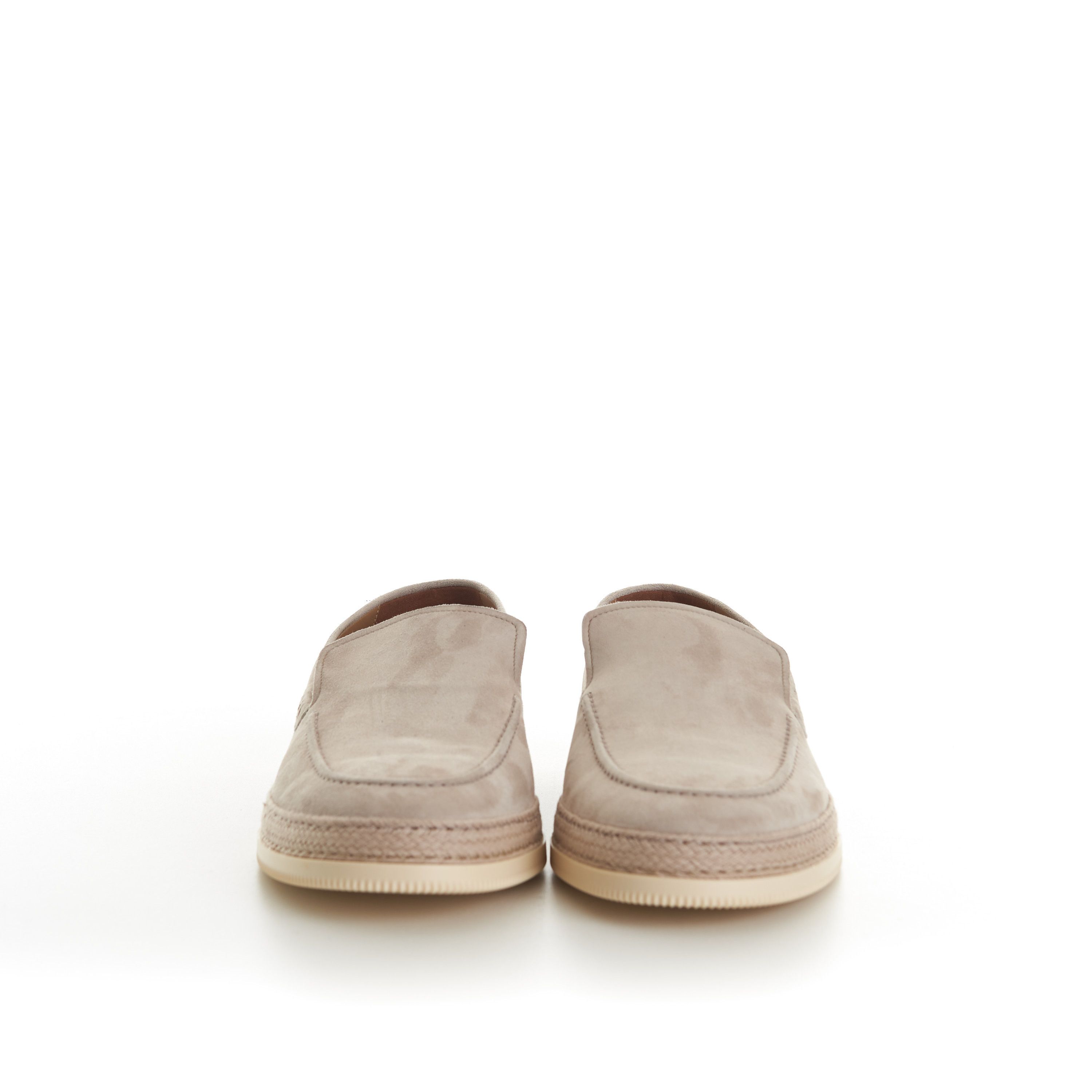 Zilli Beige Casual Moccasins, White Woven Outsole Size US 9.5 / EU 42-43 - 2 Thumbnail