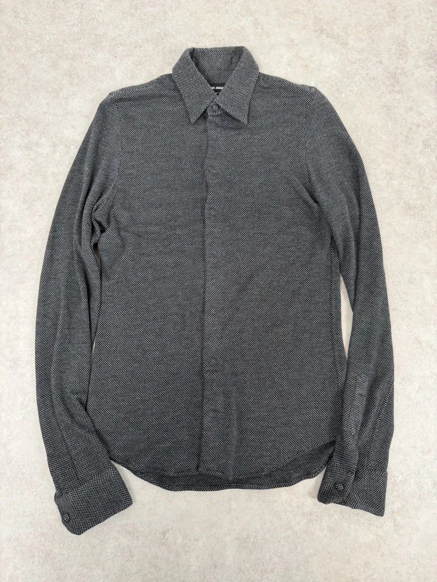 Giorgio Armani 2000s Giorgio Armani Grey Shirt Size US S / EU 44-46 / 1 - 1 Thumbnail