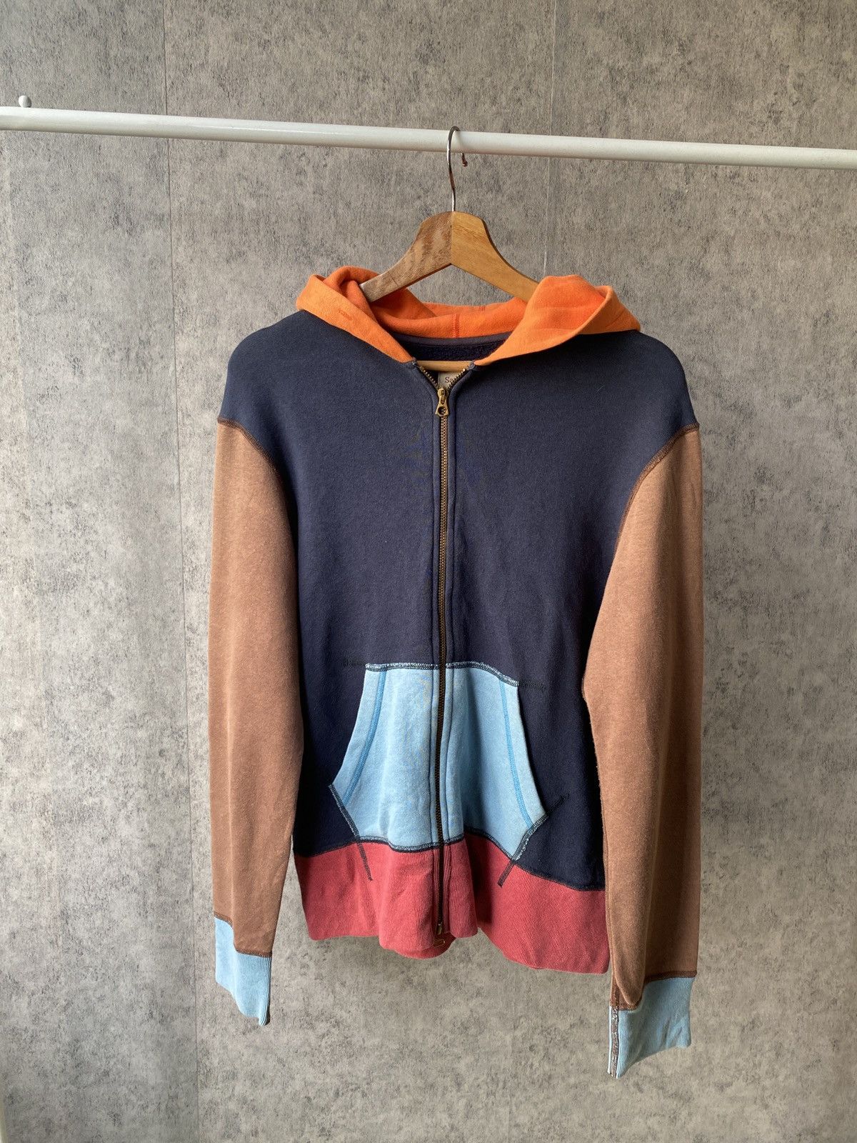 Japanese Brand × Sanca Sanca Japan Blok Colour Zipper Hoodie Size US M / EU 48-50 / 2 - 2 Thumbnail
