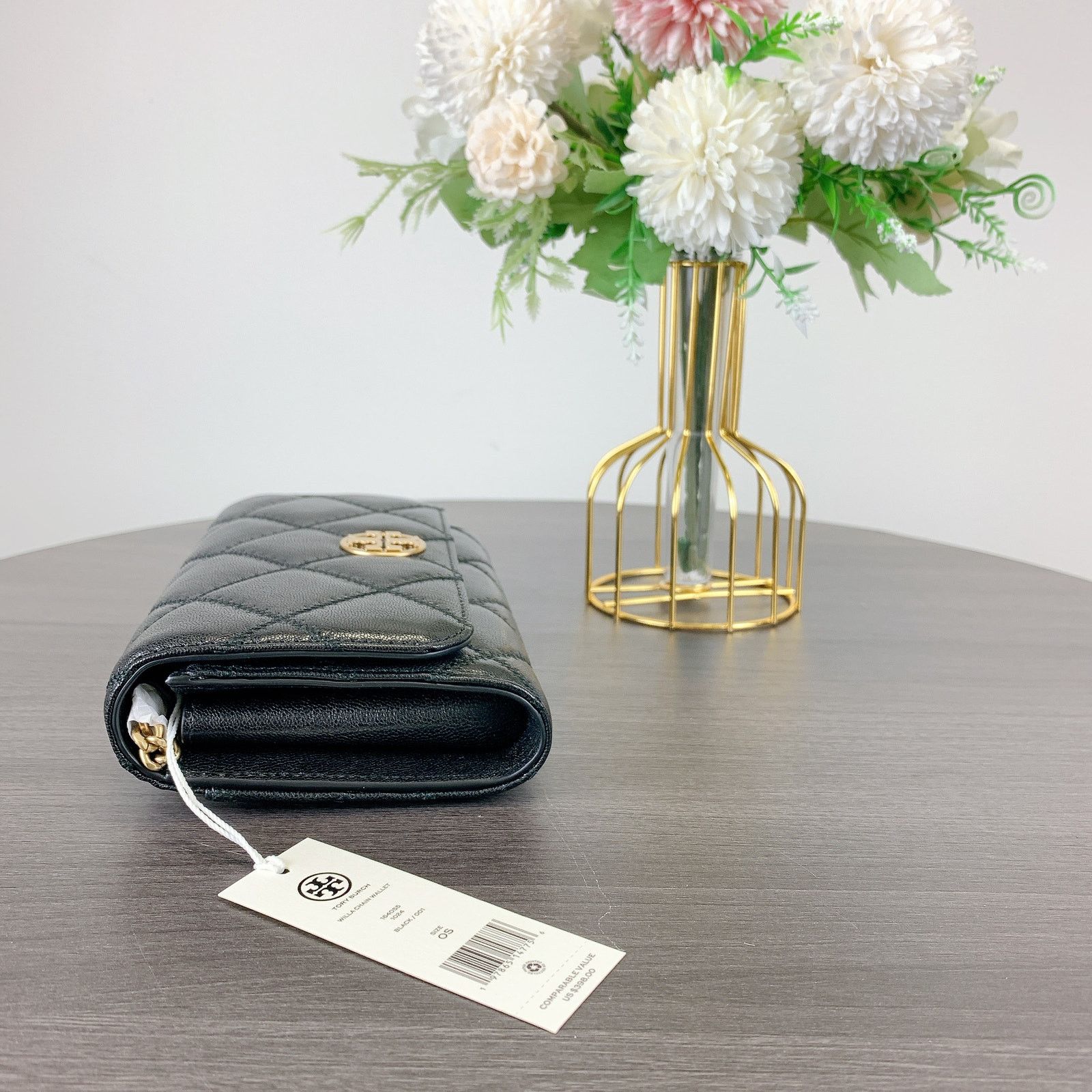Tory Burch Tory Burch 164055 WILLA CHAIN WALLET IN BLACK Size ONE SIZE - 2 Thumbnail