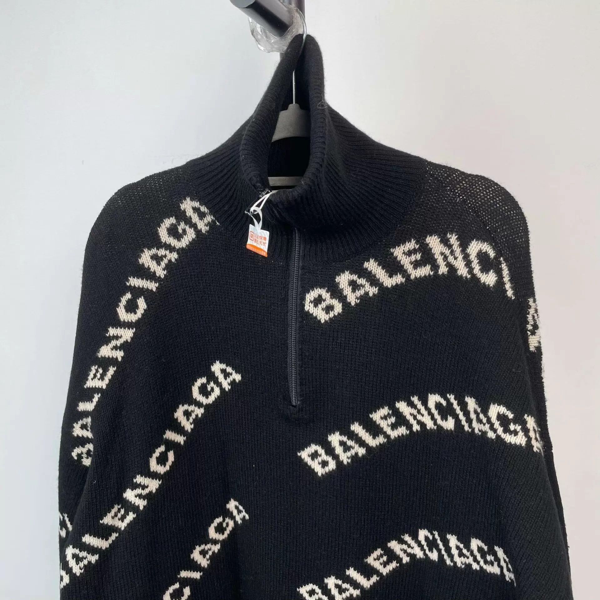 Balenciaga Balenciaga Allover Logo Sweater 95 New XS Size XS / US 0-2 / IT 36-38 - 8 Thumbnail