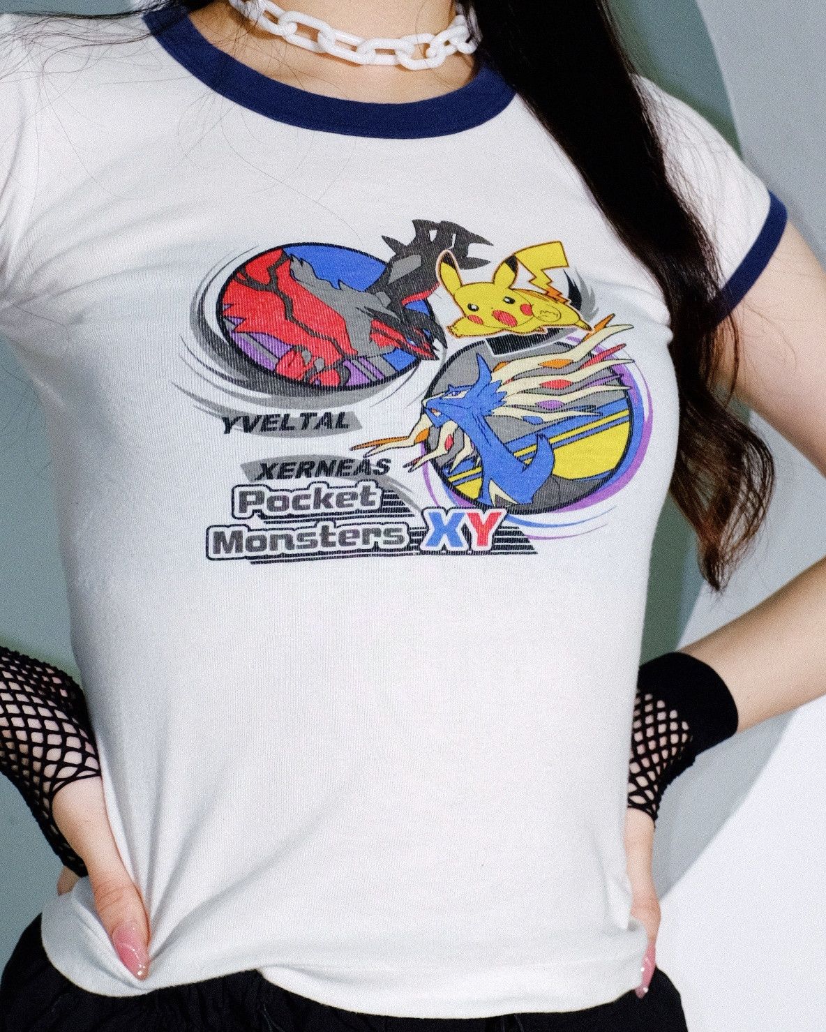Anime × Japanese Brand × Pokemon RARE POKEMON XY VINTAGE RINGER TEE Size S / US 4 / IT 40 - 2 Thumbnail