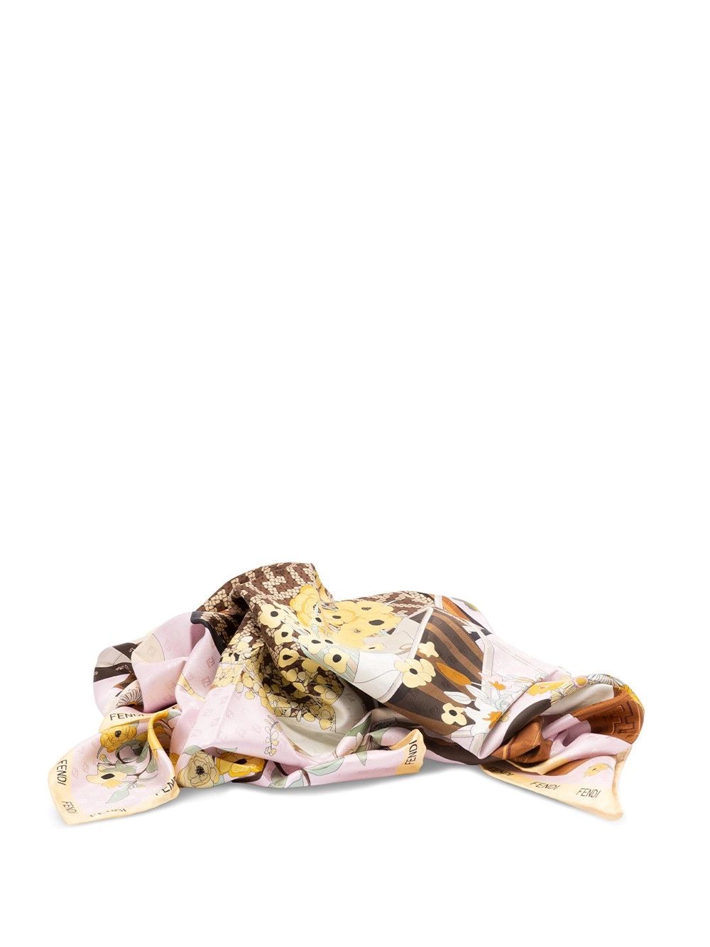 Fendi `Fendi Gardening` Print Foulard Size ONE SIZE - 1 Thumbnail