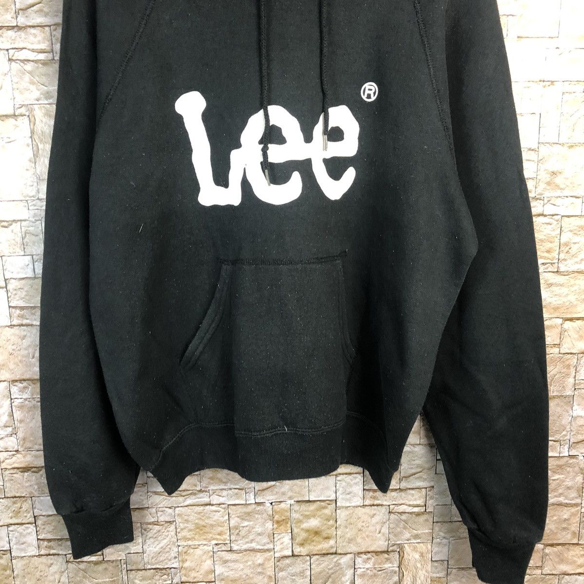 Lee Lee Black sweatshirt Hoodie vintage #A466 Size US L / EU 52-54 / 3 - 3 Thumbnail