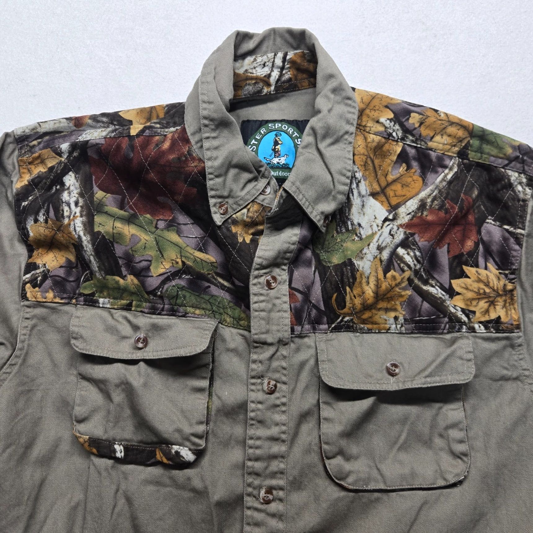Vintage Master Sportsman Camouflage Button-Up Shirt Men XL Hunting Camo Long Sleeve Fall Winter Size US XL / EU 56 / 4 - 2 Thumbnail