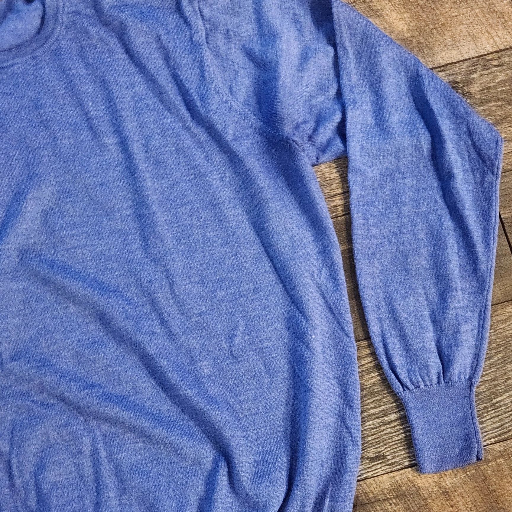 Peter Millar Peter Millar Sweater Mens XL Blue Merino Wool Silk Crewneck Pullover Lightweight Regular Knit Long Sleeve Golf Casual Blankets? Size US XL / EU 56 / 4 - 3 Thumbnail