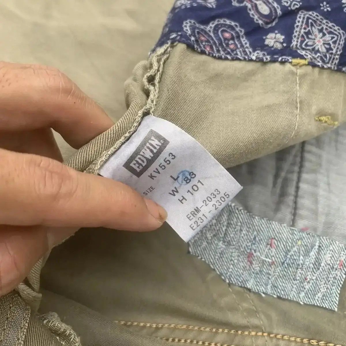 Edwin SICKSS ‼️ JAPANESE VINTAGE TROUSERS EDWIN BAKER CARGO PANTS Size US 34 / EU 50 - 7 Thumbnail