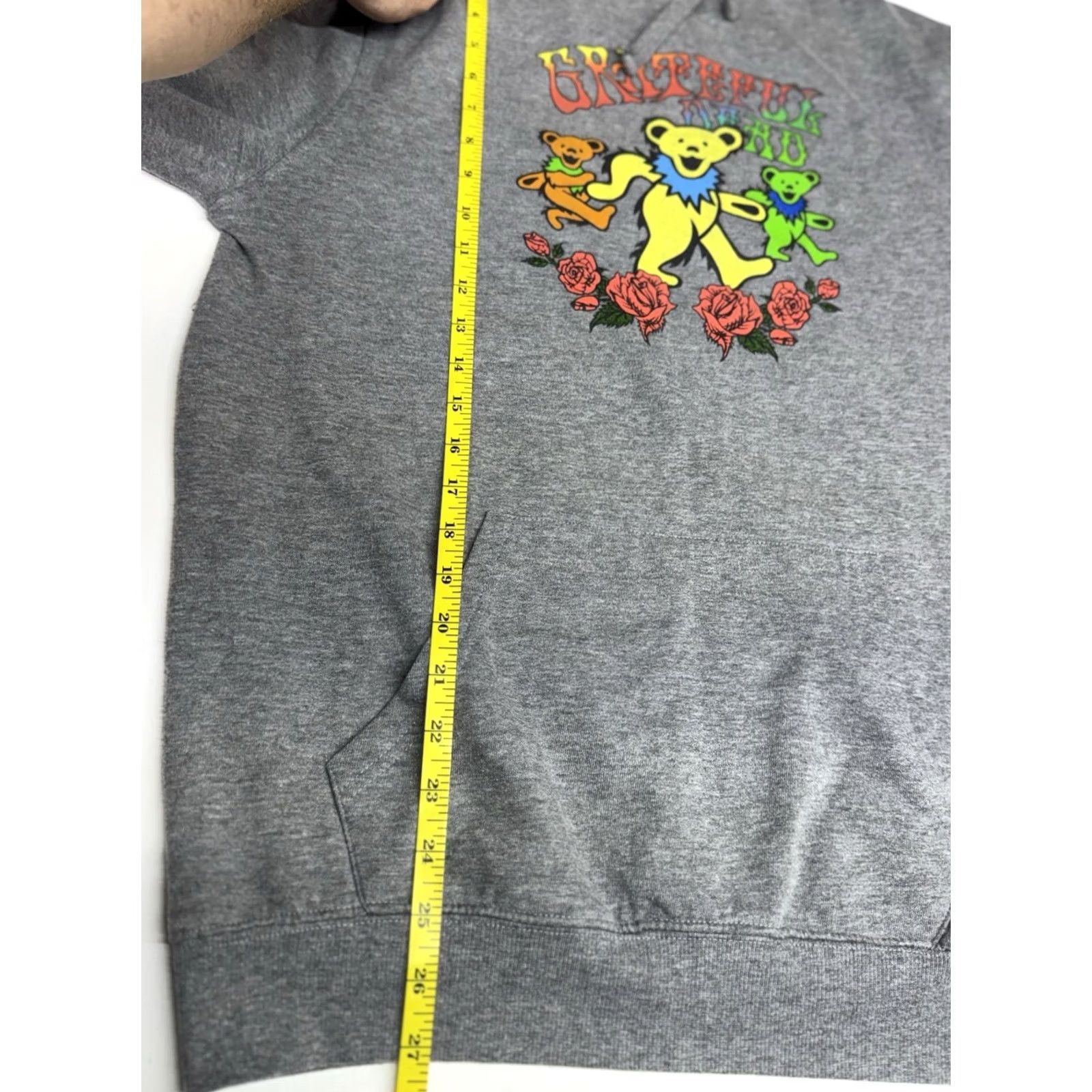 J Brand Grateful Dead Pullover Hoodie Gray Dancing Bears Size S Men Shirt Hoodie Dancing Bears Graphic Print Pockets Hooded Long Sleeve Version: Regular Fit Size US S / EU 44-46 / 1 - 5 Thumbnail