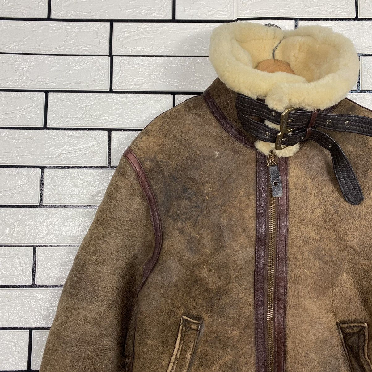 Avirex 🔥VINTAGE GENUINE LEATHER JACKET B-3 AVIREX USA SHEARLING Size US S / EU 44-46 / 1 - 7 Thumbnail
