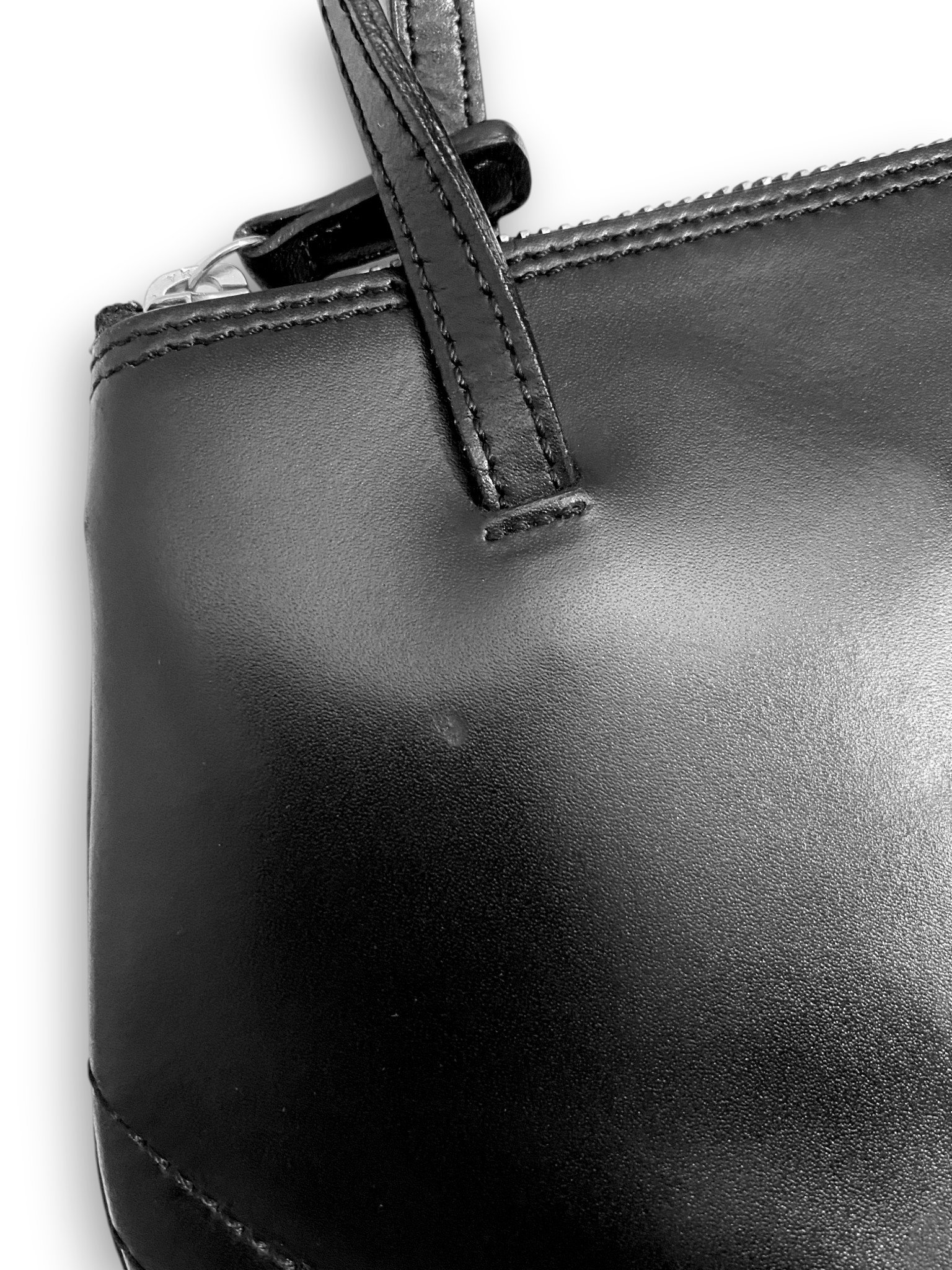 Jean Paul Gaultier Jean Paul Gaultier Logo Leather Black Small Handbag Baby Bag Size ONE SIZE - 7 Thumbnail