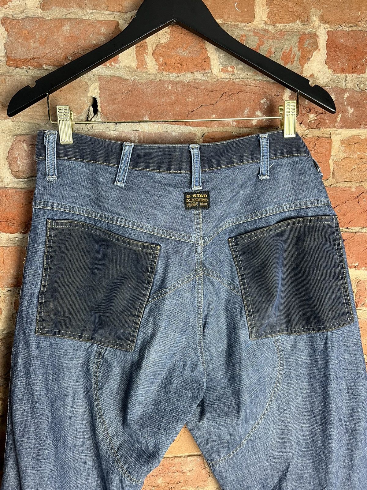 G-Star G-Star Raw Elwood 5620 distressed denim pants double knees Size US 33 - 6 Thumbnail