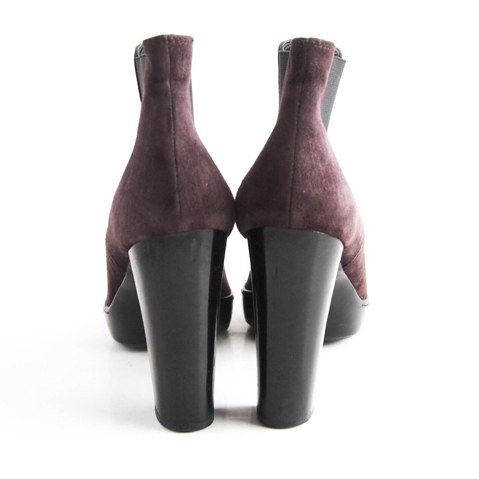 Hogan Hogan Platform Booties High Heel Brown Suede US 8 EU 38 Size US 8 / IT 38 - 7 Thumbnail