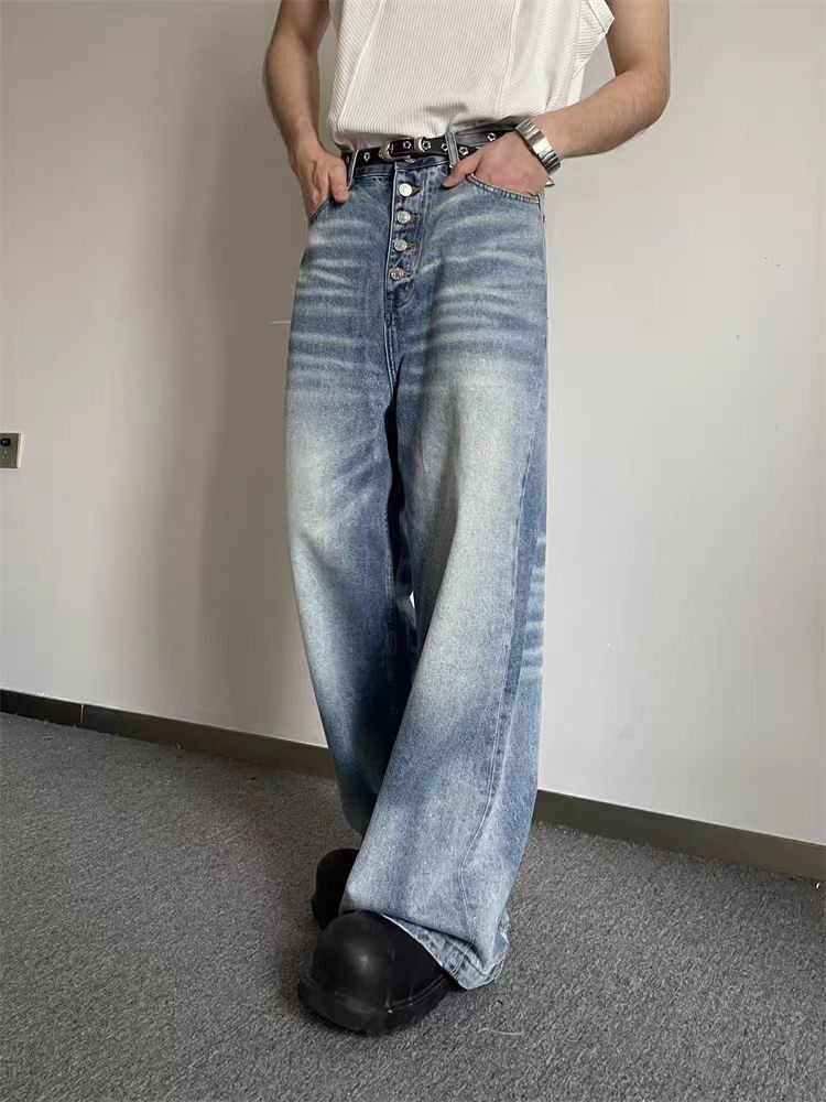 Japanese Brand × Jean High Street Vintage Loose Wide Leg Jeans Size US 31 - 2 Thumbnail