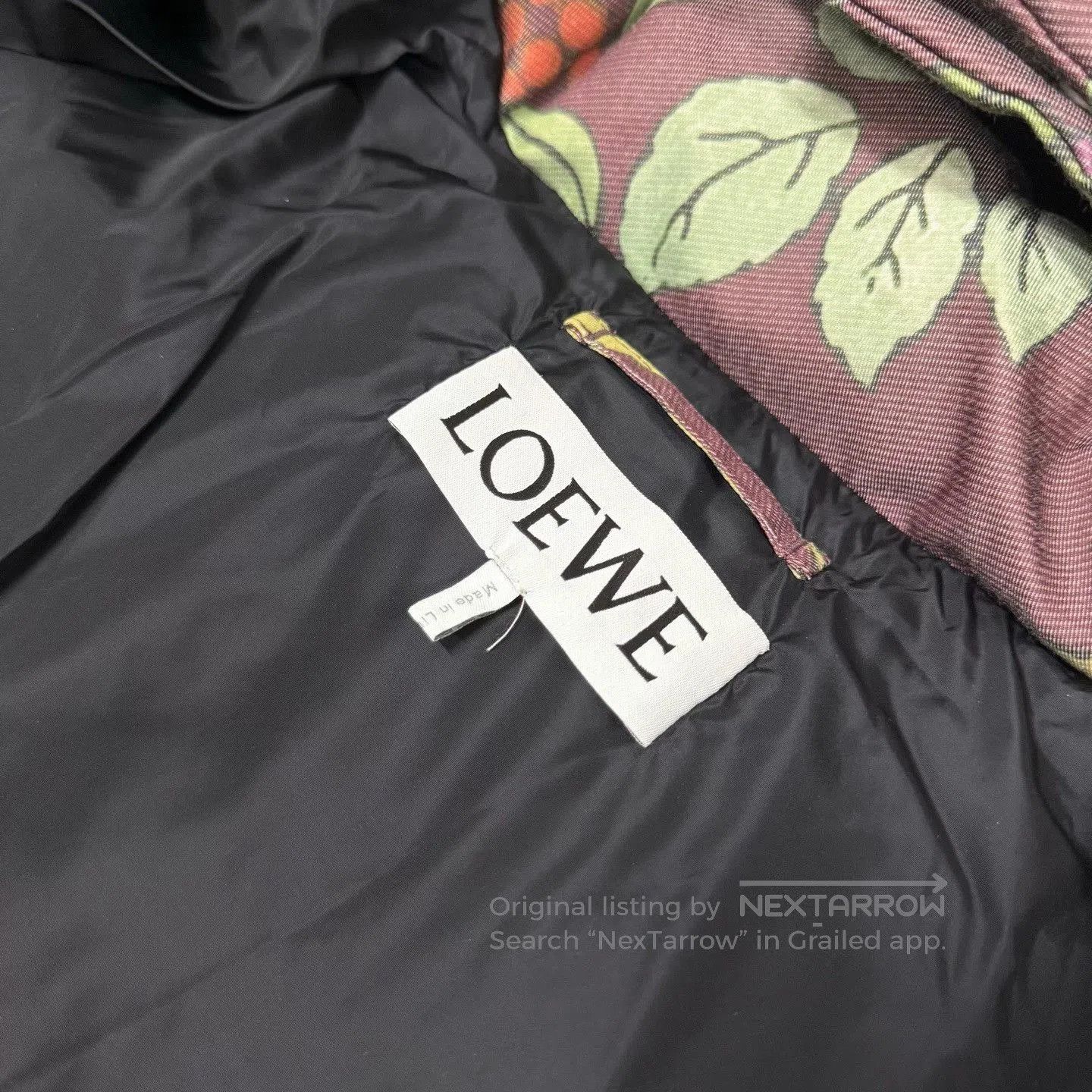 Loewe LOEWE Women's Floral Hooded Down Jacket. Size XS / US 0-2 / IT 36-38 - 3 Thumbnail