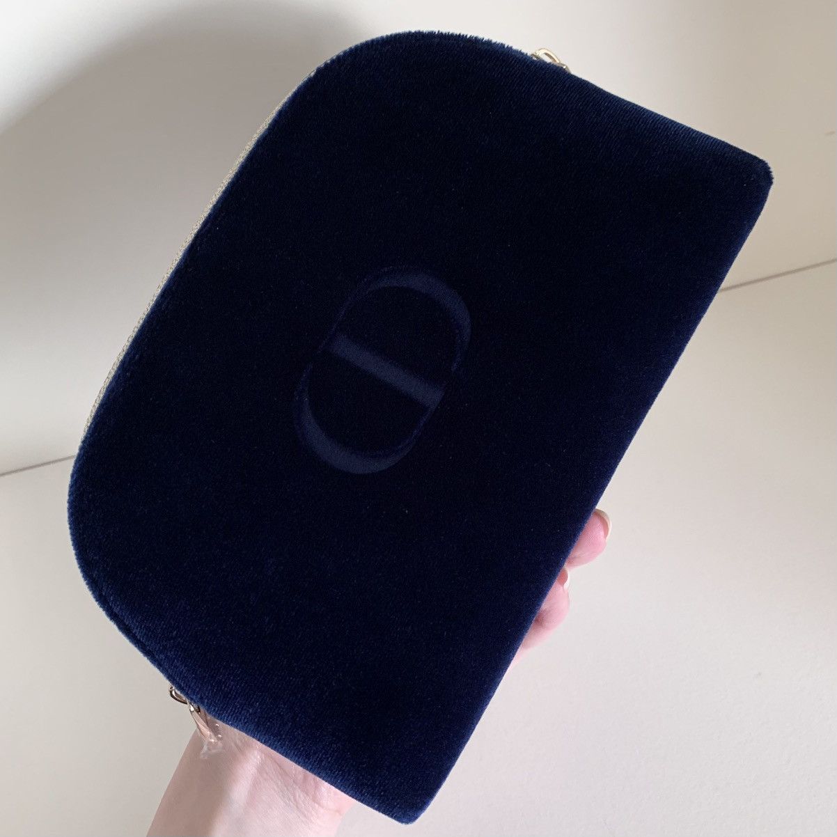 Dior Dior navy velour zippy pouch Size ONE SIZE - 8 Thumbnail