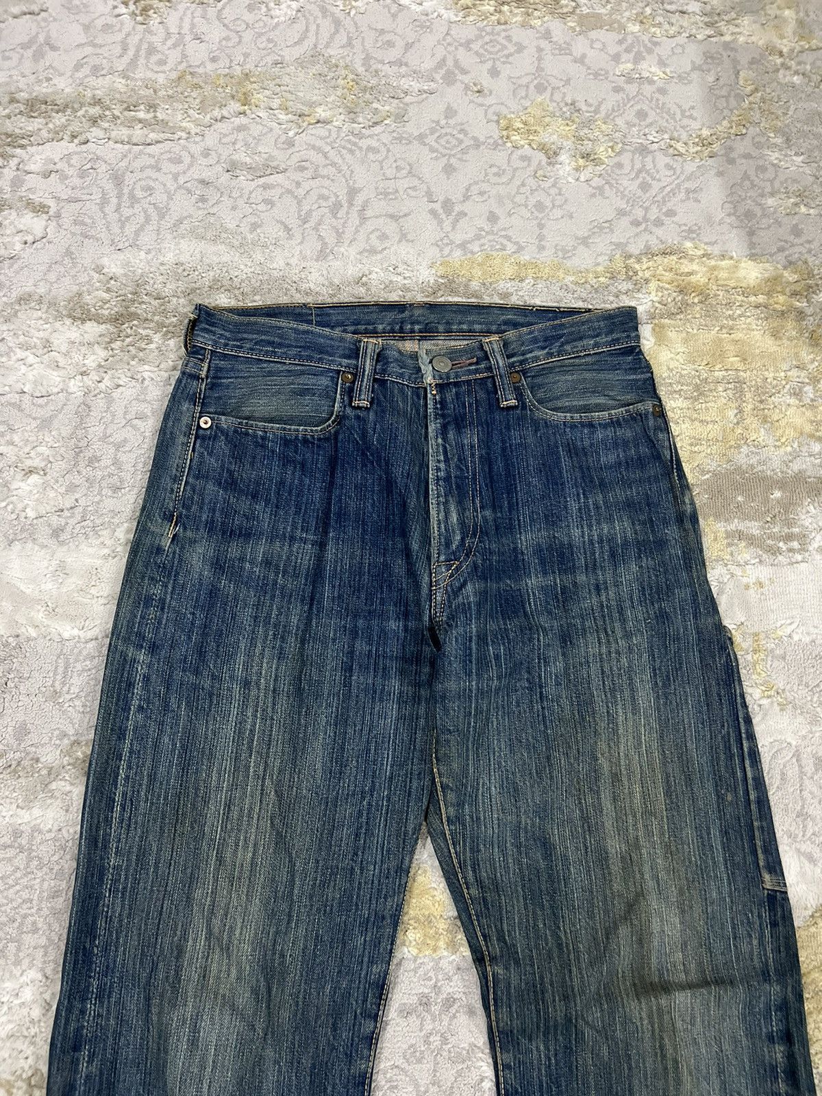 Kapital Archive Kapital Indigo Slubby Denim Selvaged Carpenter Jeans Size US 29 - 8 Thumbnail