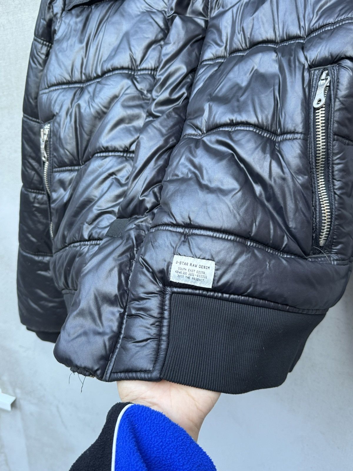 G-Star G Star Raw Shiny Down Puffer Detachable Hood Drill Jacket Size US XL / EU 56 / 4 - 14 Thumbnail