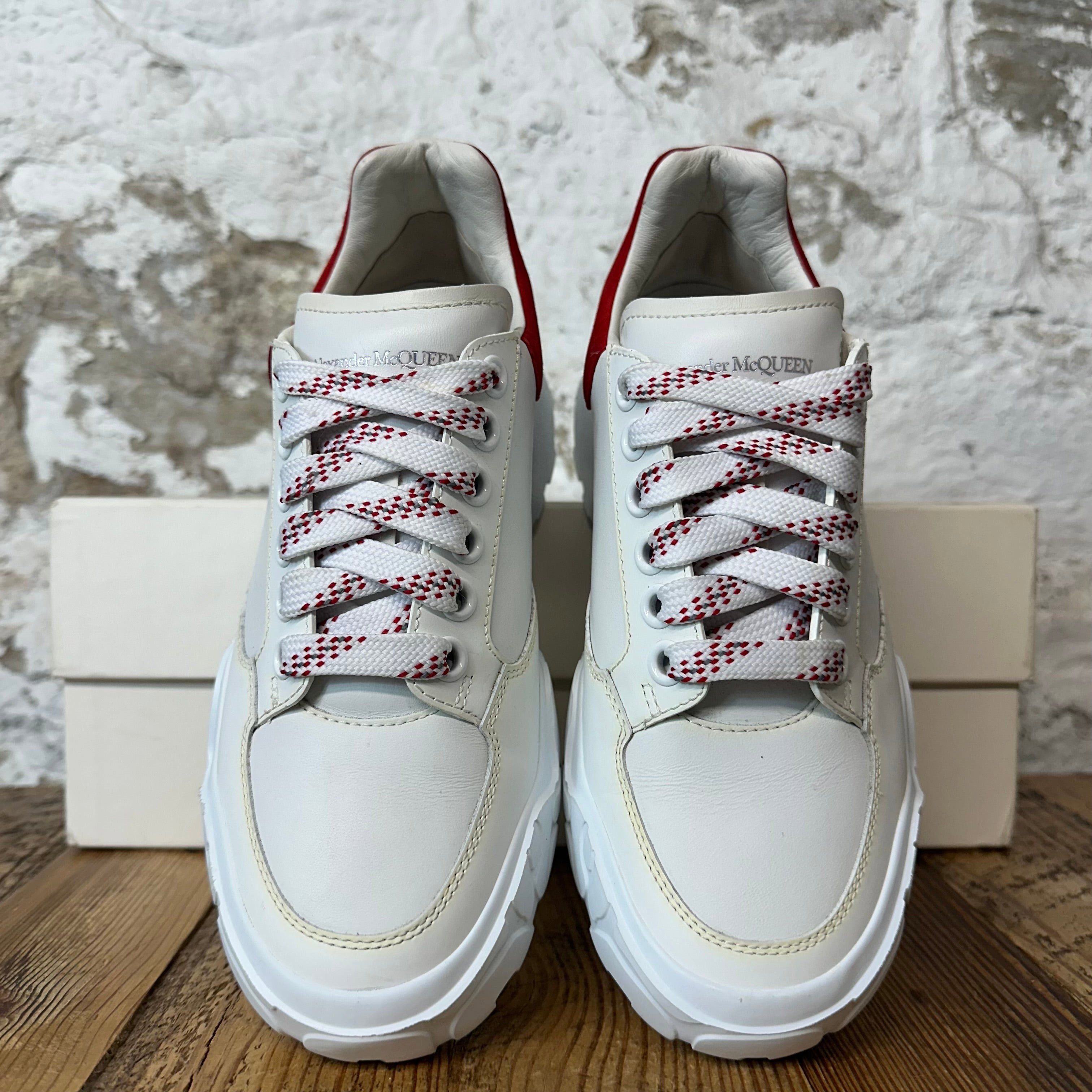 Alexander McQueen Alexander Mcqueen Red Tab White Court Sneaker Sz 5.5 (37.5) Size US 5.5 / EU 38 - 3 Thumbnail
