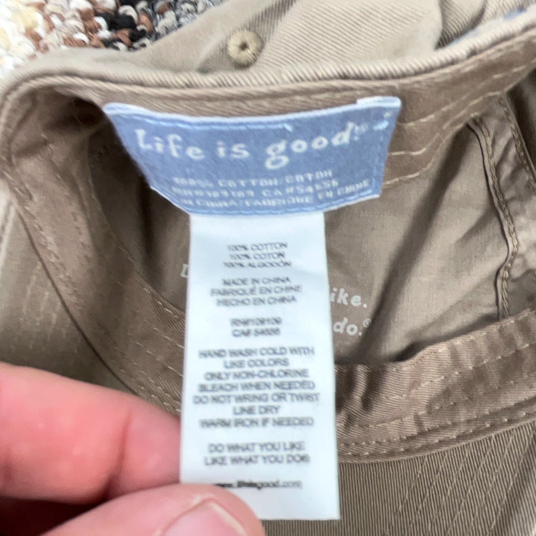 Life is Good Life is Good Hat Cap Strap Back Tan Khaki Base Ball Dad Football Adult Mens Size ONE SIZE - 7 Thumbnail
