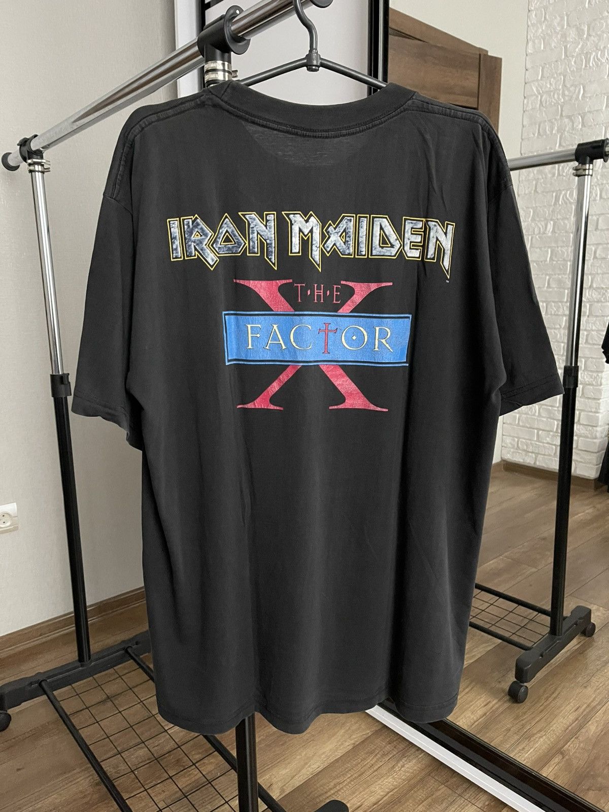 Band Tees 1995 Iron Maiden The X Factor Vintage Rock Band T-Shirt Tee Size US XL / EU 56 / 4 - 6 Thumbnail