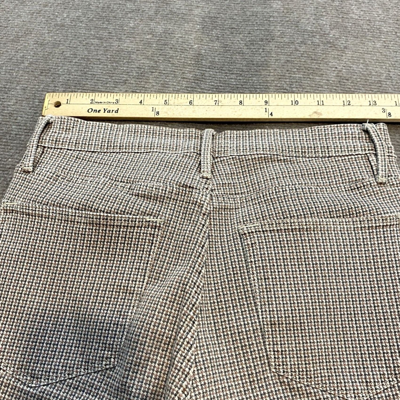 Frame FRAME Le High Skinny Jeans Womens 26 Tawny Houndstooth Stretch 26x29 Denim Zipper Slim Multicolor 90s? Size 26" / US 2 / IT 38 - 7 Thumbnail