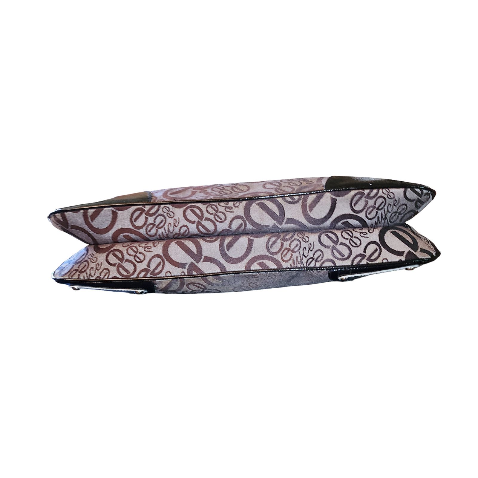 Enyce Enyce canvas patent leather clutch evening bag purse handbag Size ONE SIZE - 5 Thumbnail