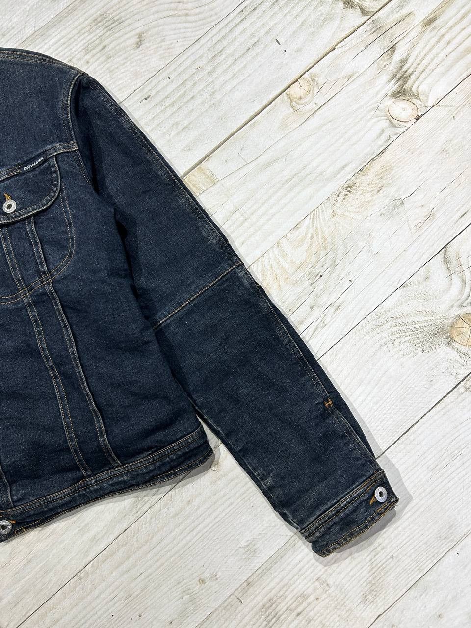 Dolce & Gabbana Vintage Dolce Gabbana Denim Jacket Sherpa Y2K Size L / US 10 / IT 46 - 3 Thumbnail