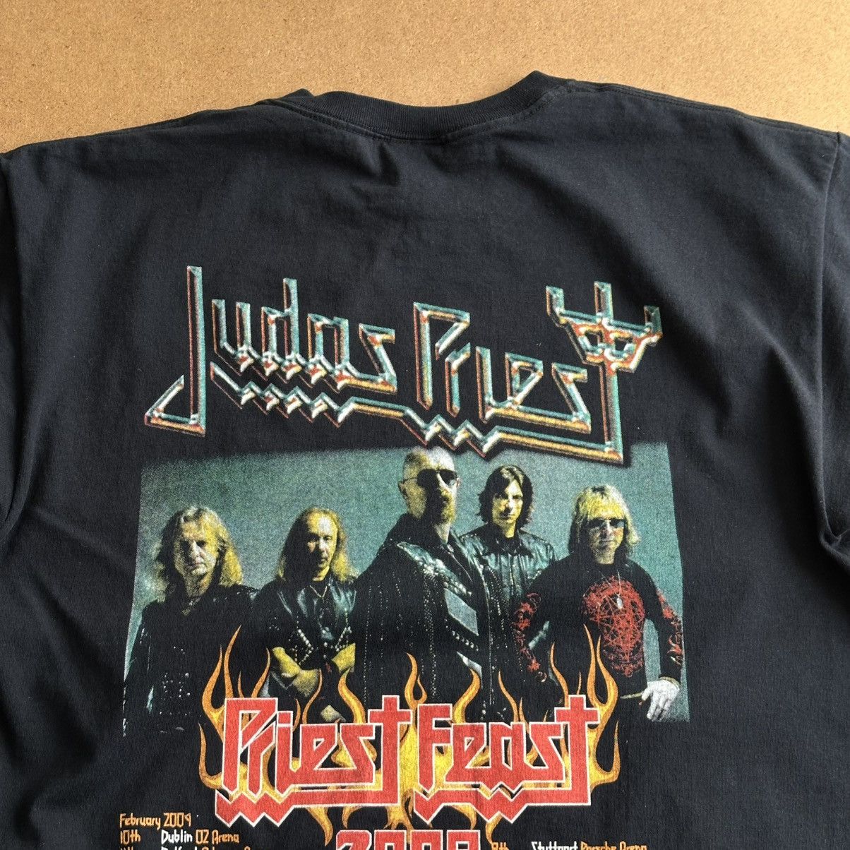 Band Tees Vintage 2009 Judas Priest Nostradamus Priest Feast Tour Tee Size US L / EU 52-54 / 3 - 4 Thumbnail