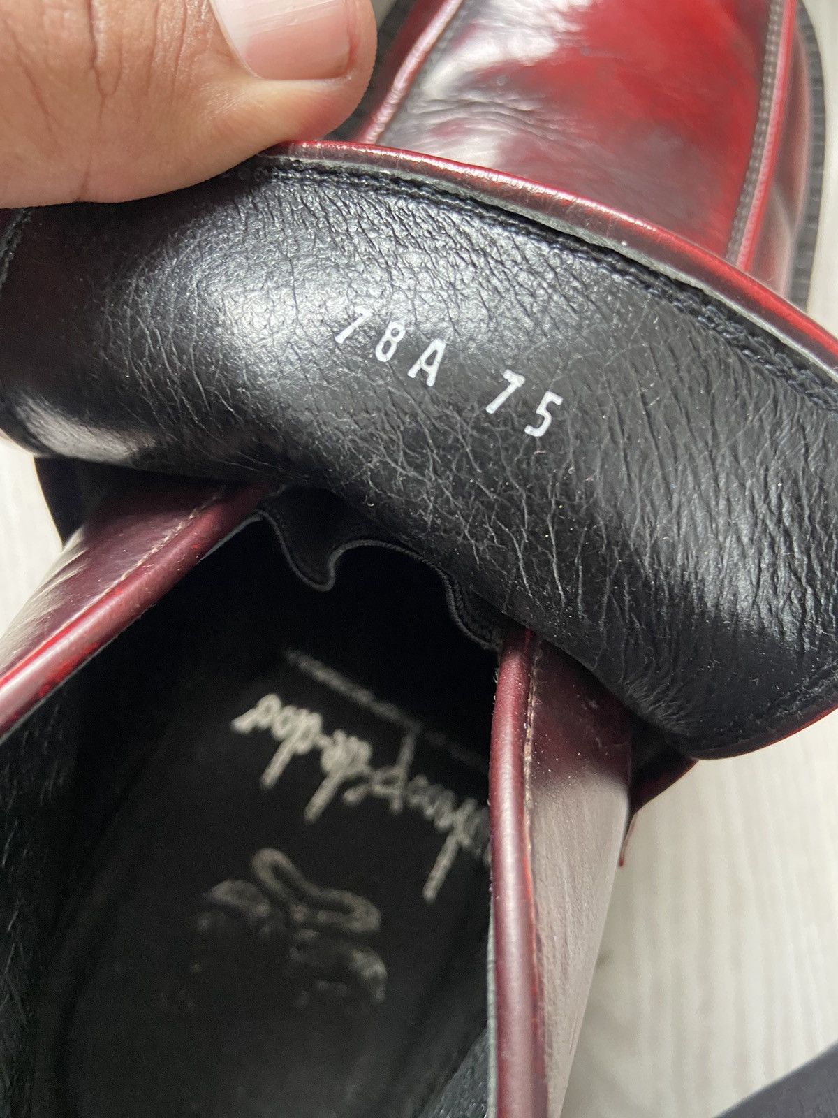 Japanese Brand × Le Grande Bleu (L.G.B.) Vintage Whoop’ De Doo Square Toe Oxblood Leather Boots Size US 7.5 / EU 40-41 - 10 Thumbnail