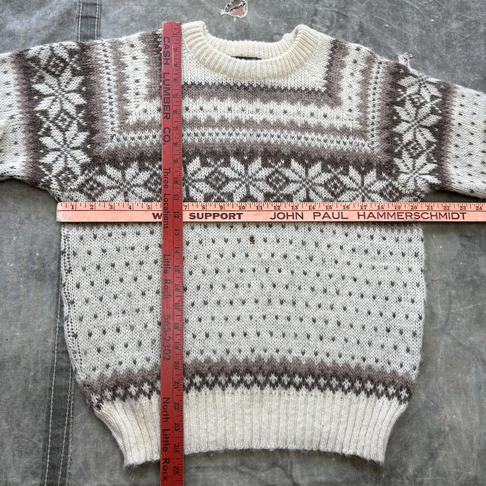 Vintage Vintage 70s Norlender Norway Pure Wool Fair Isle Sweater Size M / US 6-8 / IT 42-44 - 3 Thumbnail