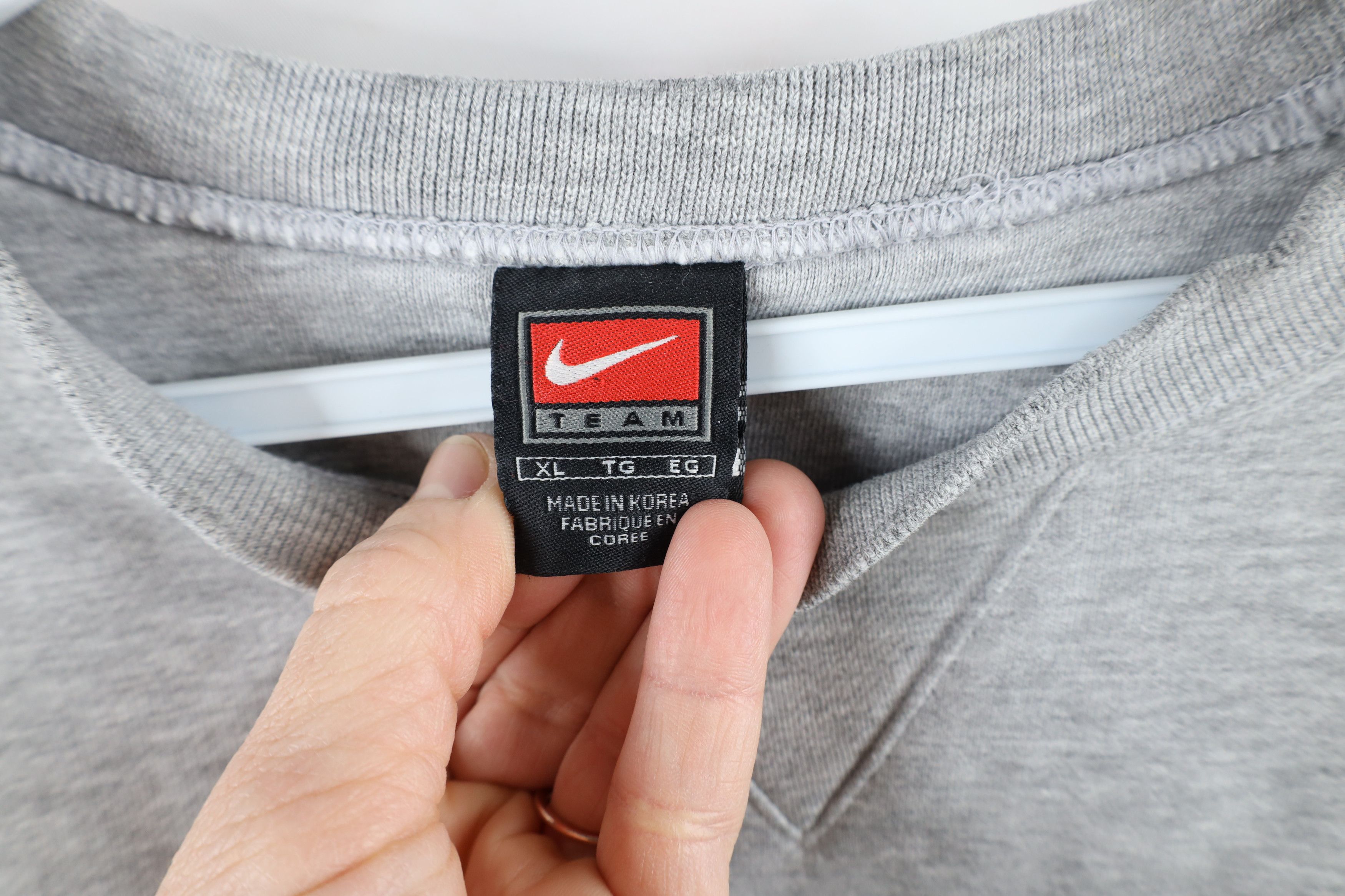 Nike × Vintage Vintage Nike Mini Swoosh Kansas State University Sweatshirt Size US XL / EU 56 / 4 - 7 Thumbnail