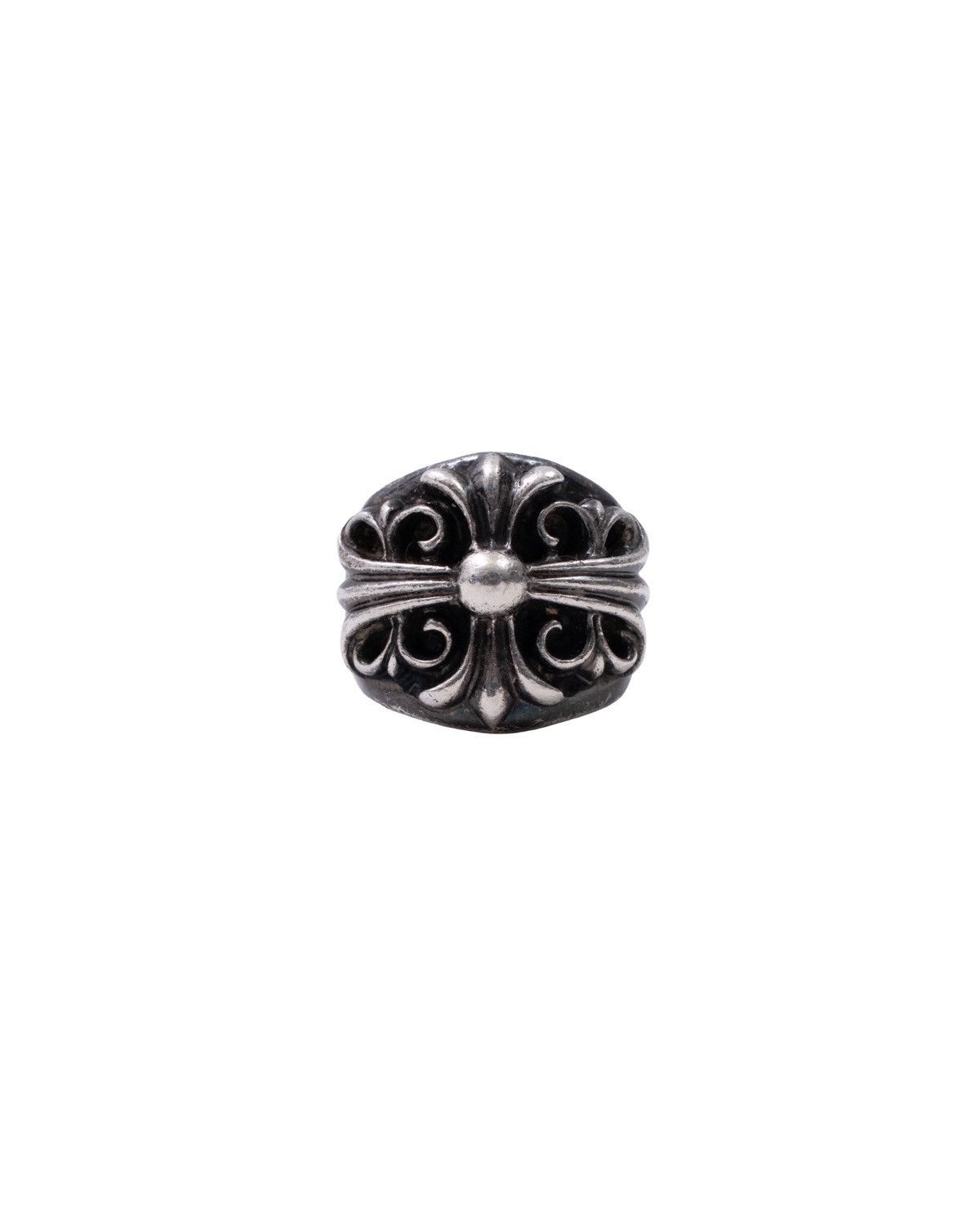 Chrome Hearts *VERY RARE* Chrome Hearts Black Rhodium Keeper Ring Size ONE SIZE - 1 Thumbnail