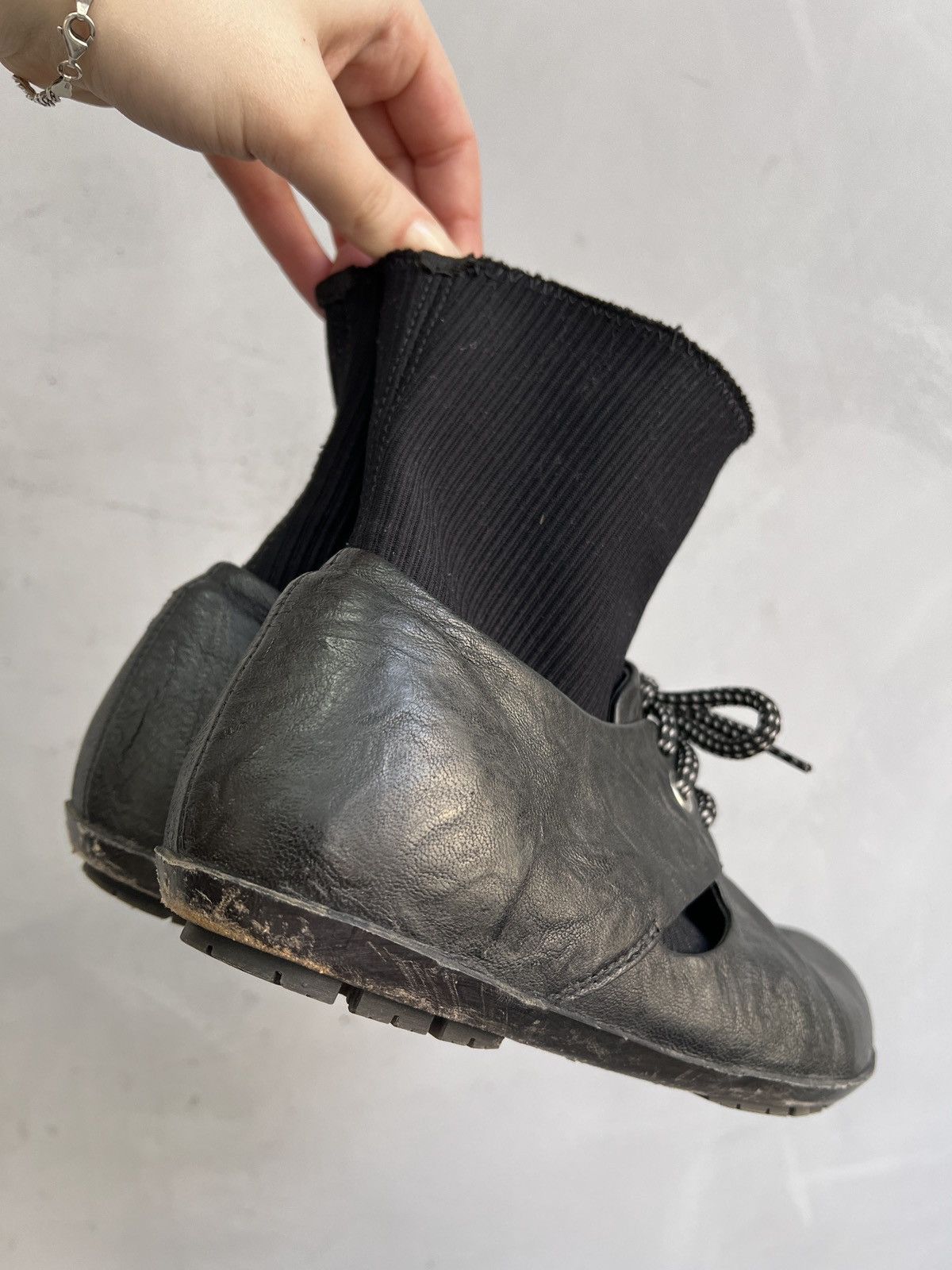 Trippen Rick owens style Leather Shoes Ankle Sock Boots Y2K Style Size US 7 / IT 37 - 4 Thumbnail