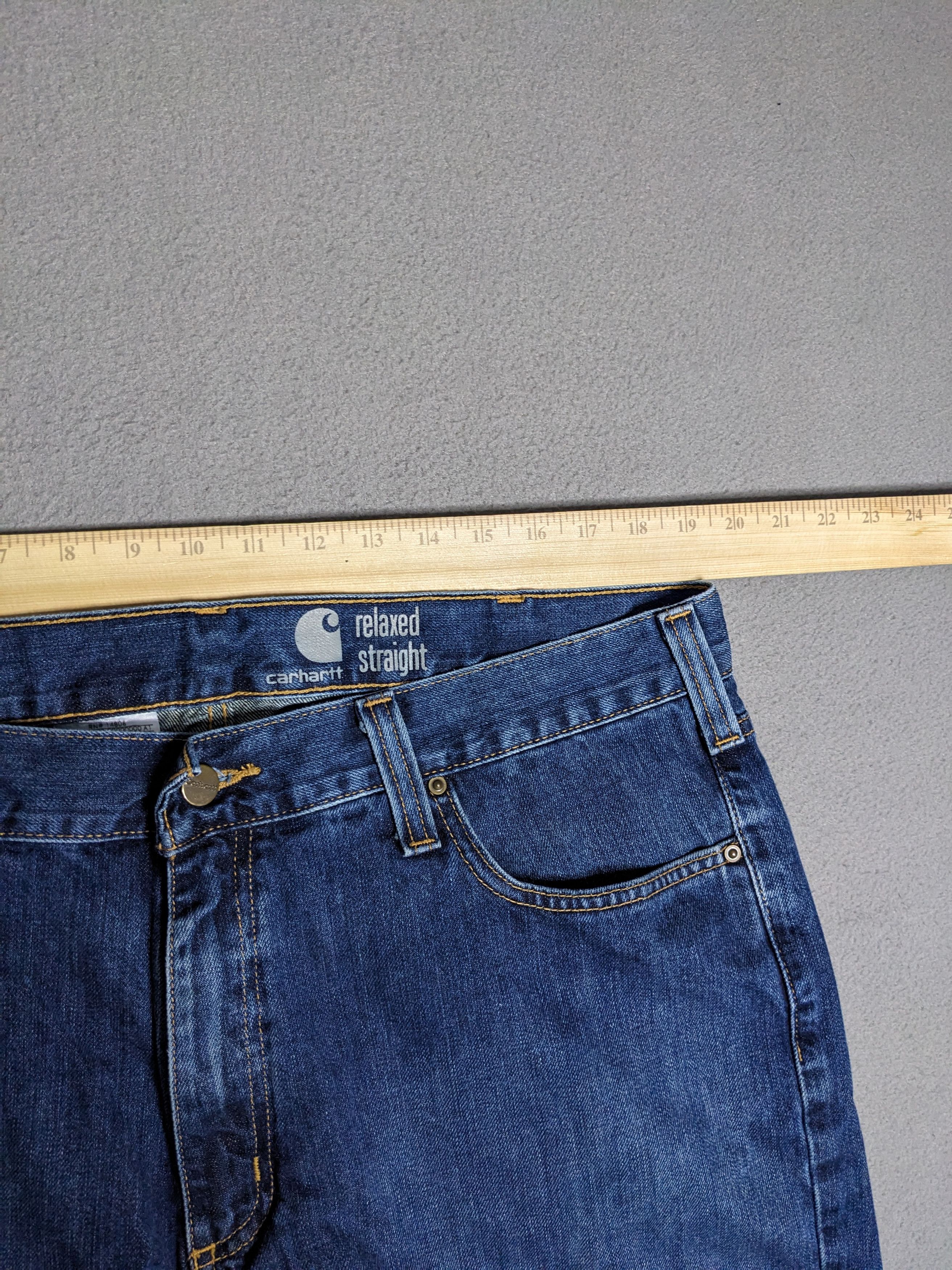 Carhartt Carhartt Relaxed Straight Jeans 38x35 Blue Denim B320 WTB Size US 38 / EU 54 - 12 Thumbnail