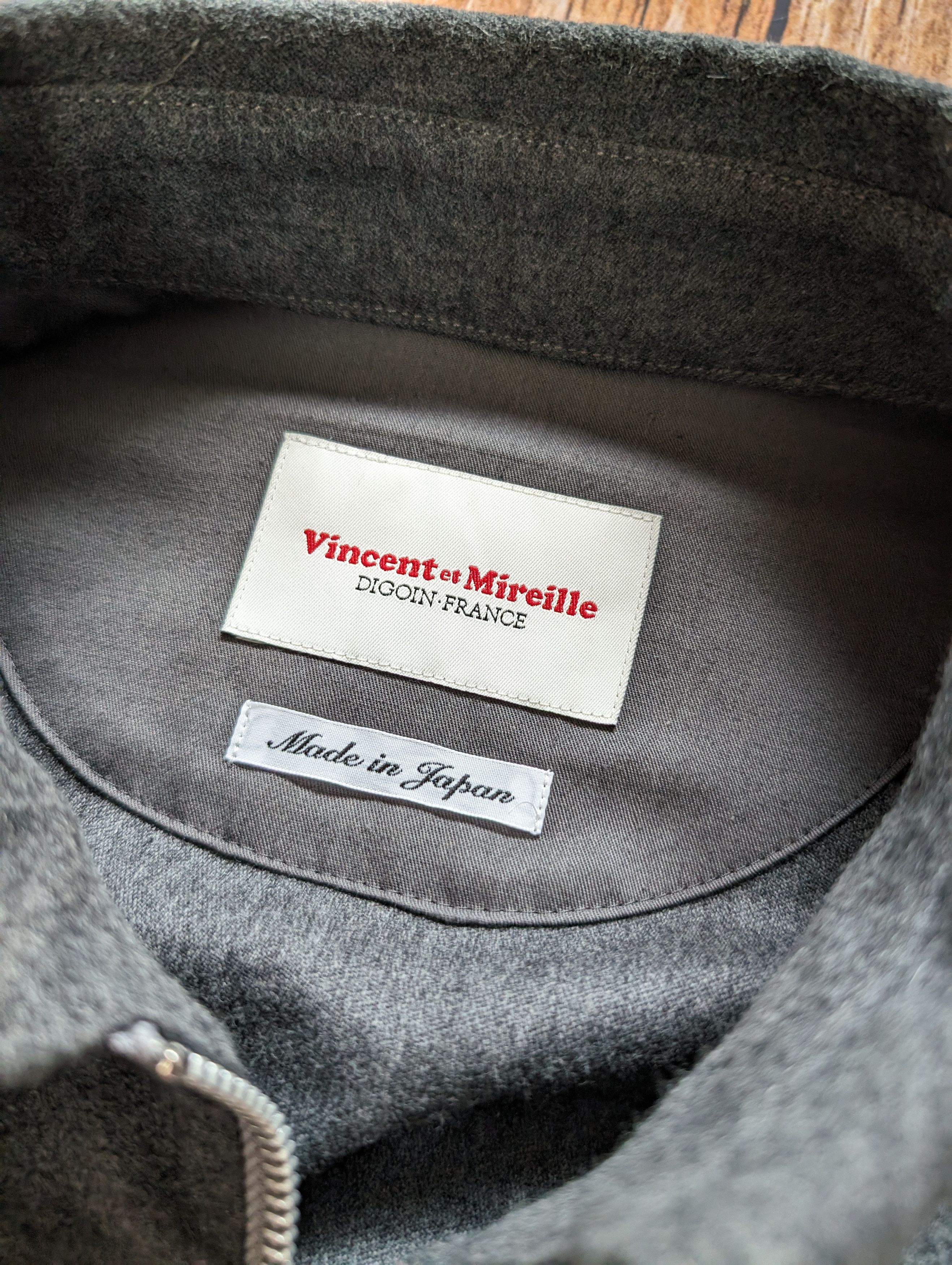 Japanese Brand Grey light zip jacket Vincent et mireille digoin France Size US M / EU 48-50 / 2 - 2 Thumbnail