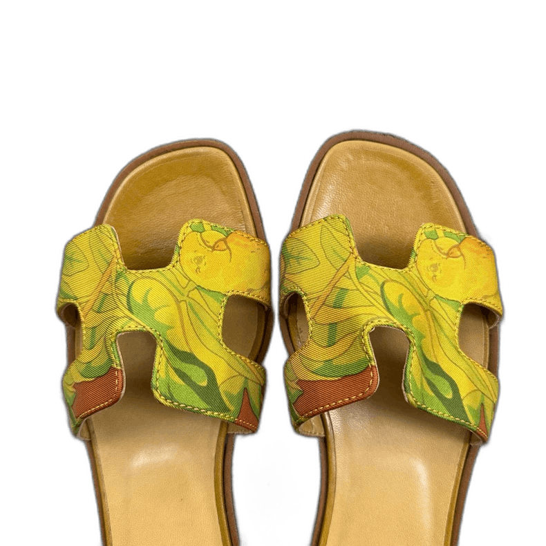 Hermes Hermes H-Type Canvas Slide Sandals Size 36 Size US 6 / IT 36 - 1 Thumbnail