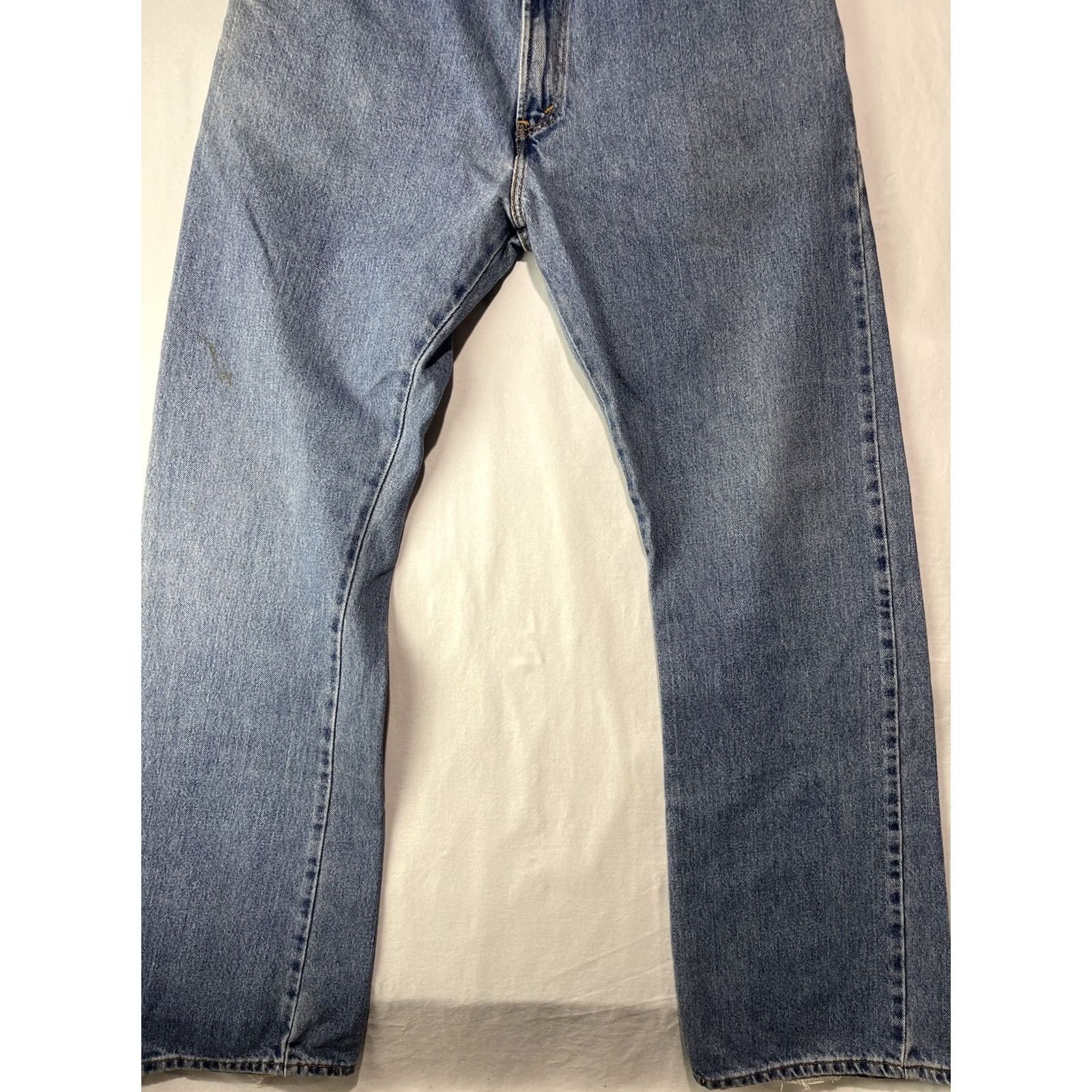 Levi's Levi's 517 Jeans Mens 38x34 Blue Bootcut Denim Pants Leather? (Oops) Size US 38 / EU 54 - 2 Thumbnail