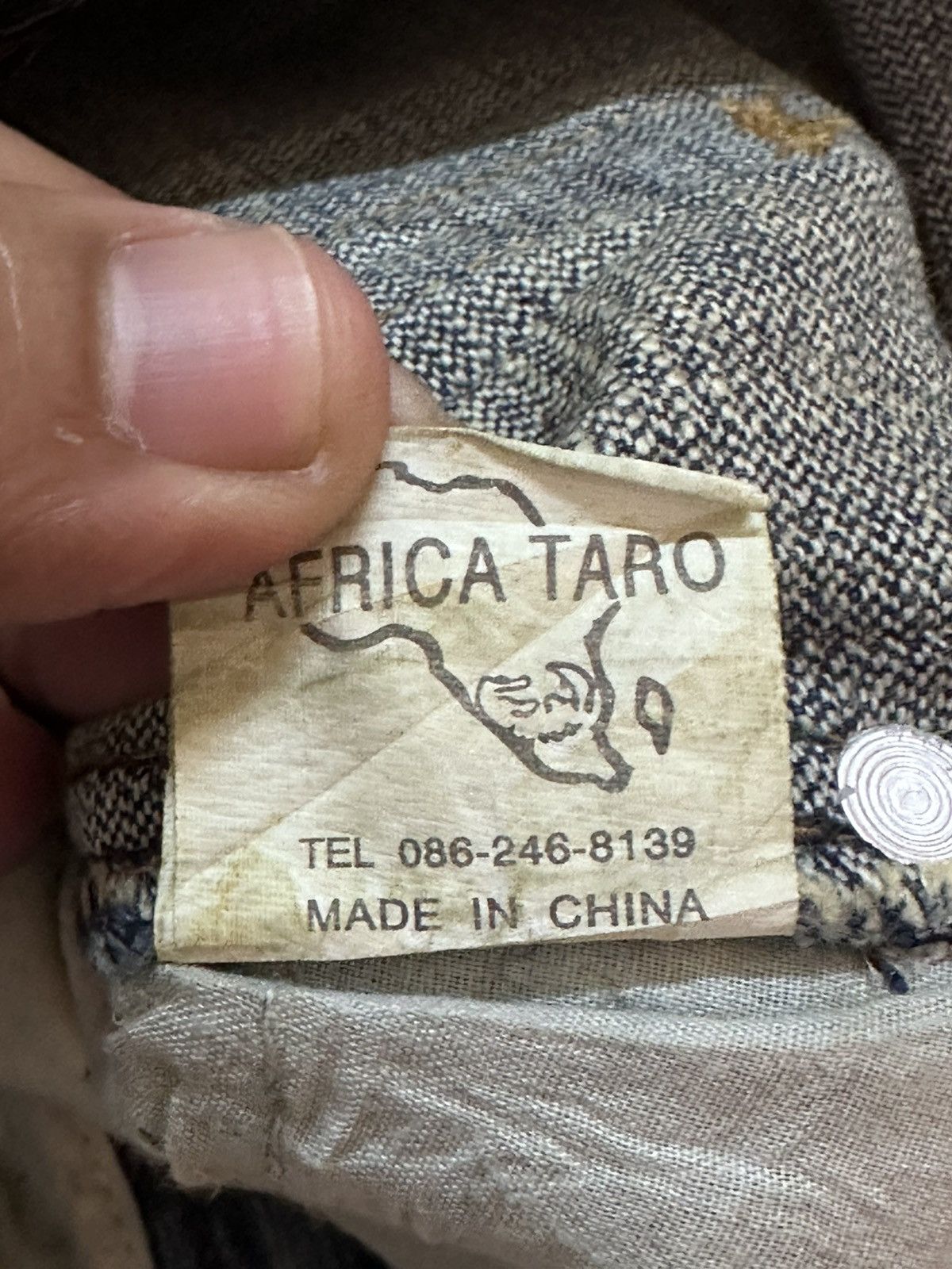 LITTLE AFRICA Vintage Africa Taro 10 Low Rise Ripped Distressed Denim Size US 29 - 10 Thumbnail