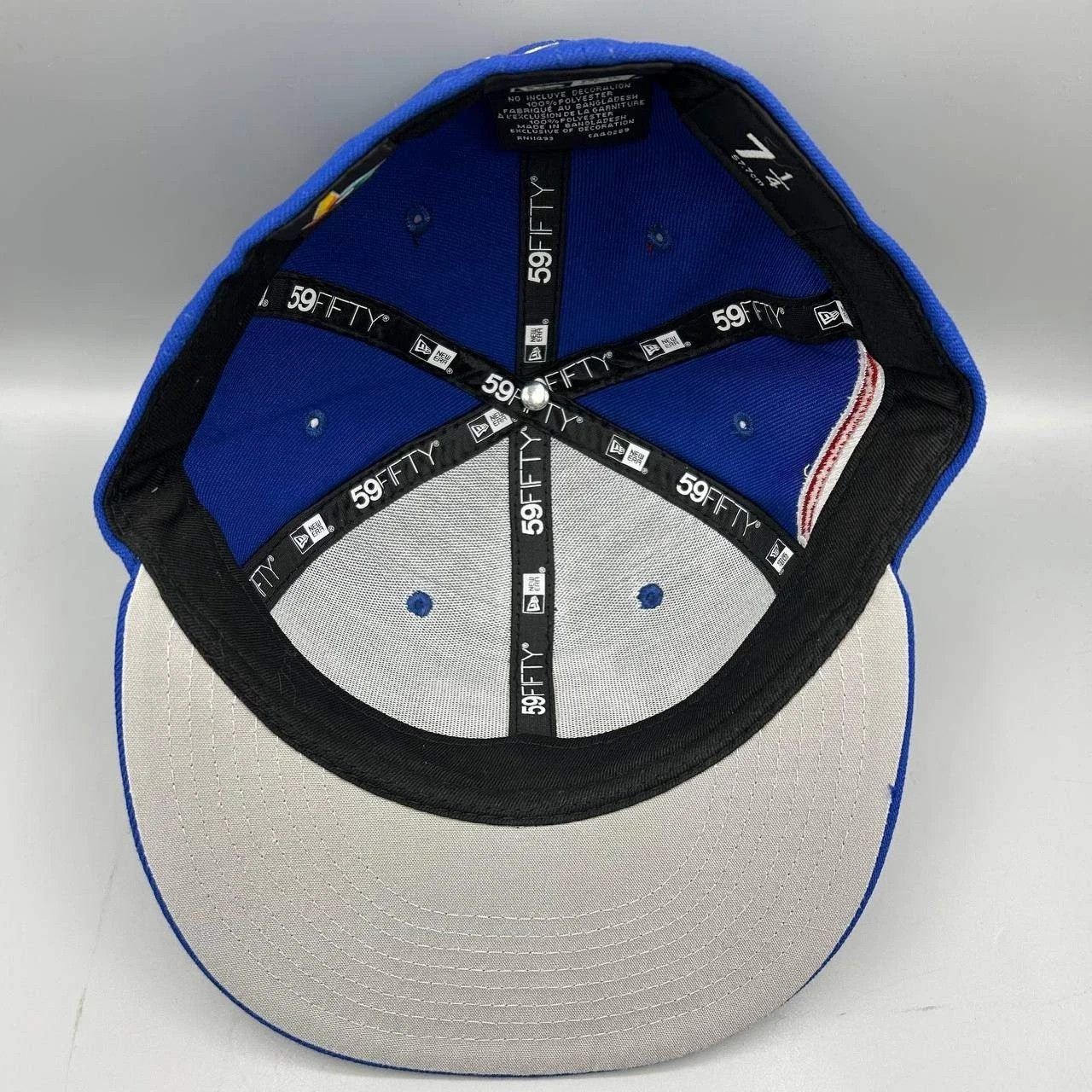 New Era Puerto Rico Flag Hat Men 7 1/4 Blue Gray MLB Fitted Cap Size ONE SIZE - 2 Thumbnail