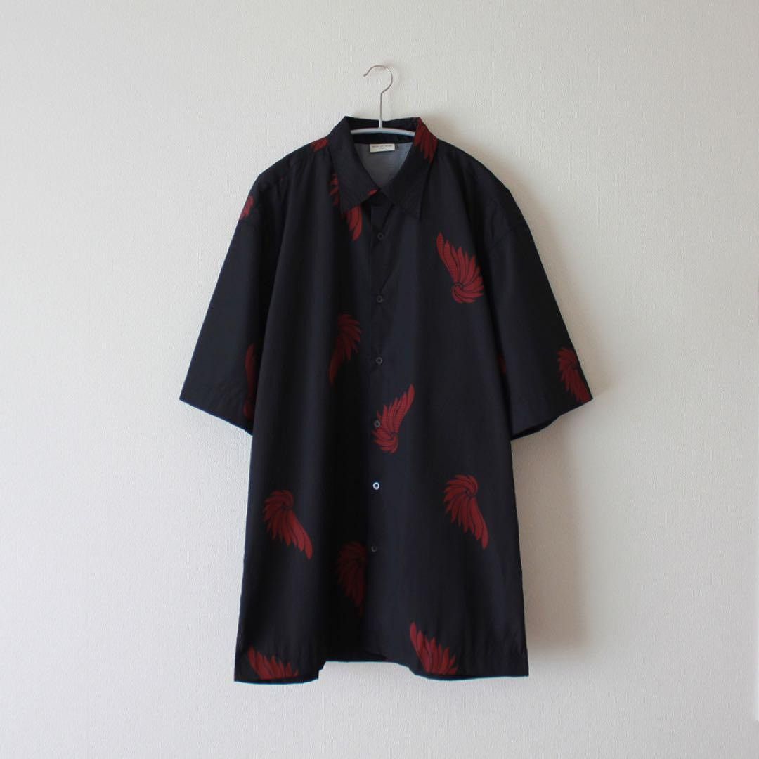 Dries Van Noten DIRES VAN NOTEN 2023SS Feather Pattern Shirt Size US L / EU 52-54 / 3 - 1 Thumbnail