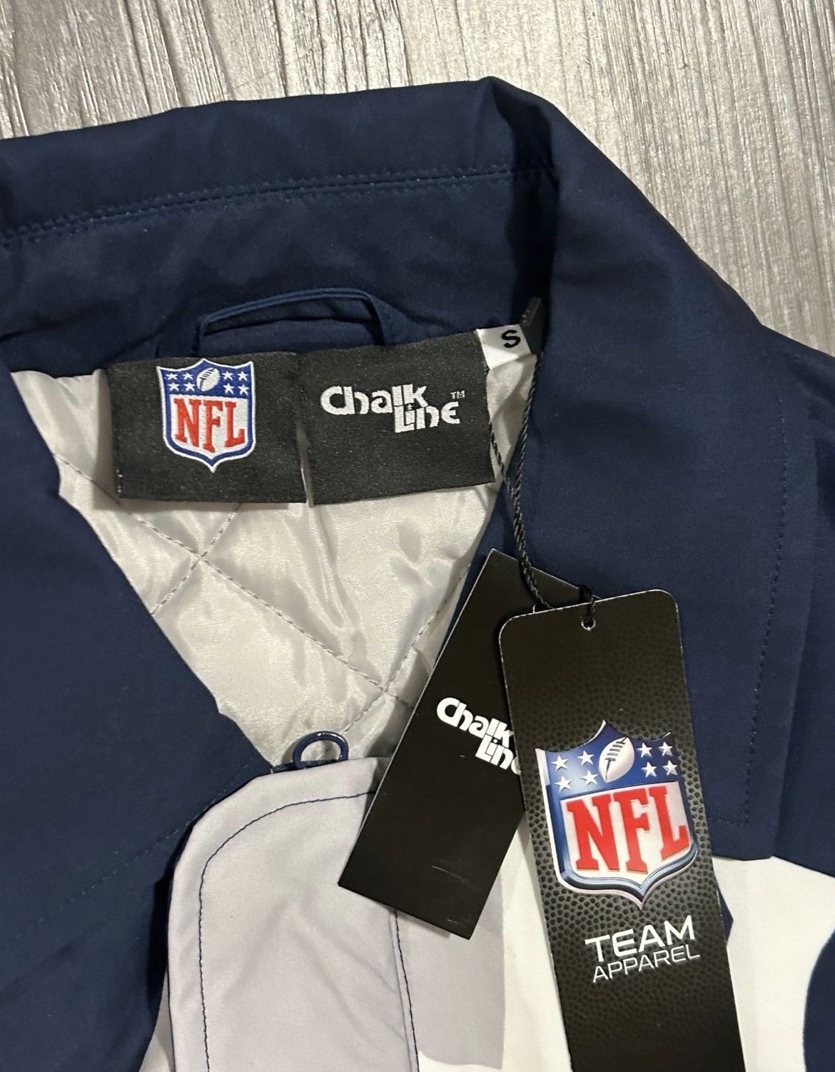 Chalk Line Chalk Line NWT Dallas Cowboys Saw Blade Quilted Jacket Size US S / EU 44-46 / 1 - 4 Thumbnail