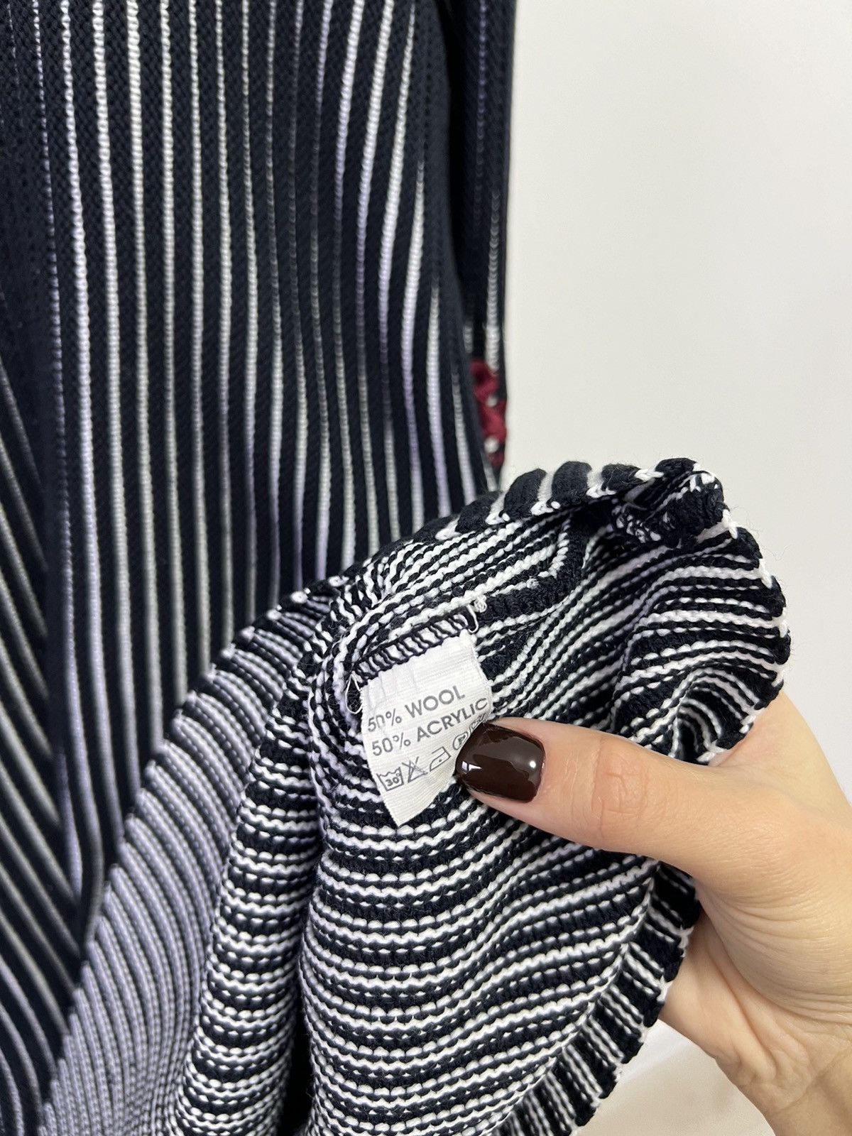 Dolce & Gabbana × Vintage Vintage Dolce Gabbana Striped Knit Sweater Avant Garde 90s Size US XL / EU 56 / 4 - 9 Thumbnail