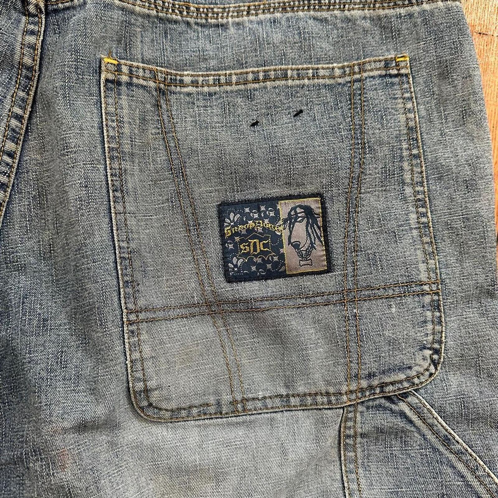 Snoop Dogg RARE Vintage 90s Snoop Dogg Jean Shorts Hip Hop Baggy 36 Size US 36 / EU 52 - 8 Thumbnail