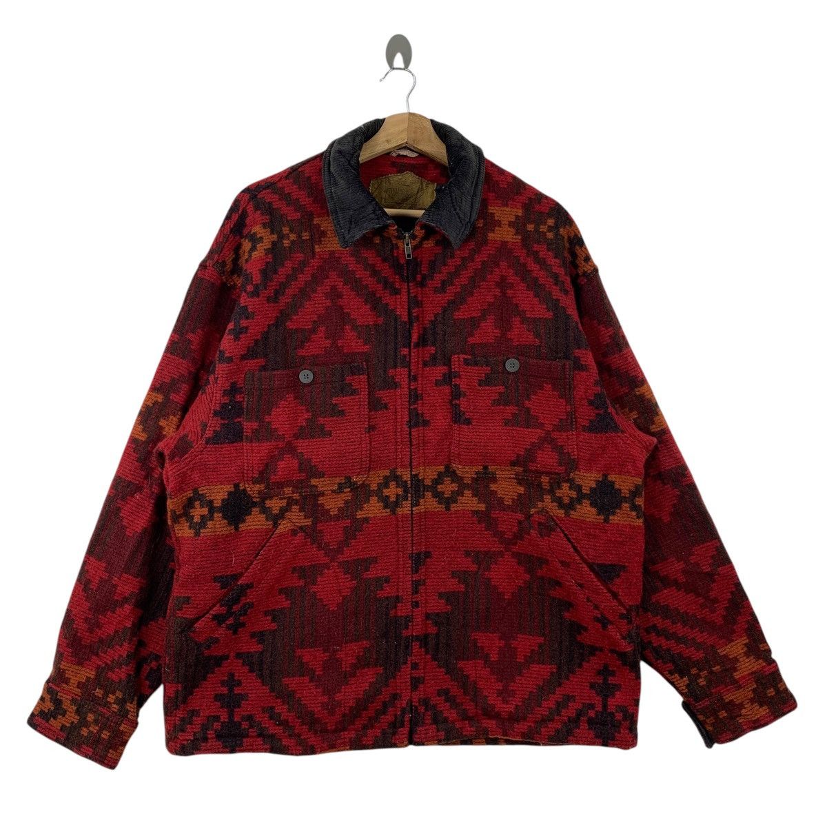 Vintage × Woolrich Woolen Mills Vintage WOOLRICH Made In Usa Native Navajo Design Jacket Size US M / EU 48-50 / 2 - 1 Thumbnail