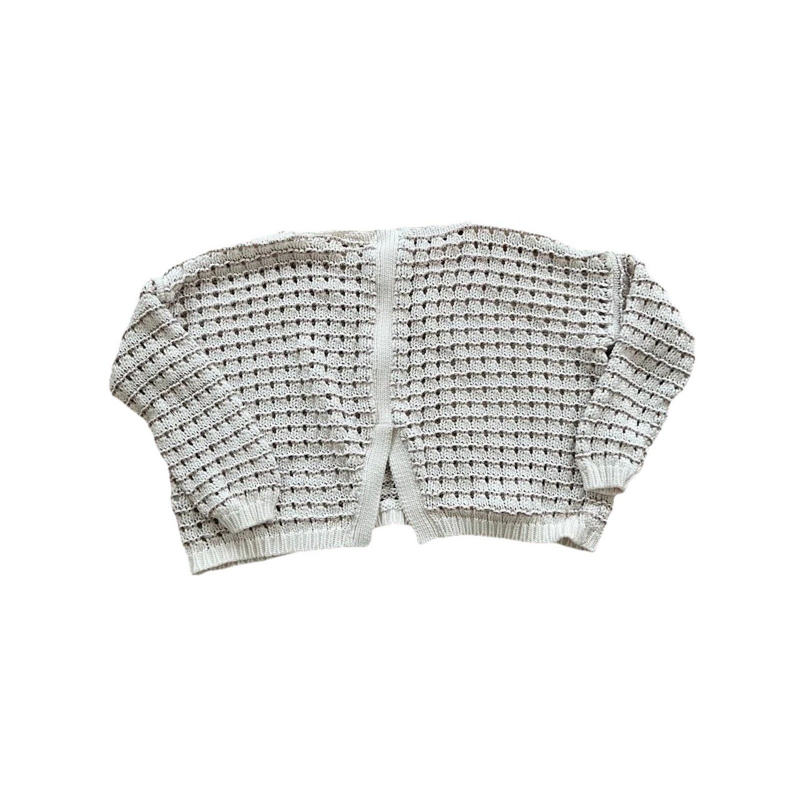 & Other Stories 525 America Knitted top with accents Crem Small A001773 Size S / US 4 / IT 40 - 7 Thumbnail