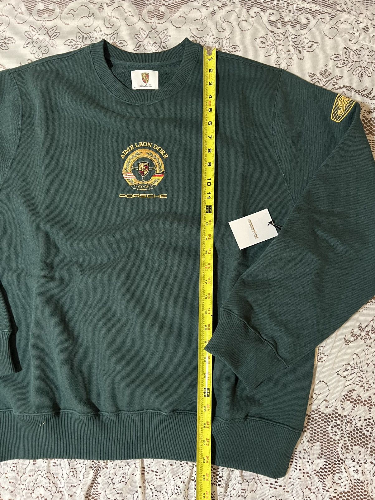 Aime Leon Dore × Porsche Design Aimé Leon Dore Porsche 993 Turbo Embroidered Crewneck Sz XL Size US XL / EU 56 / 4 - 5 Thumbnail