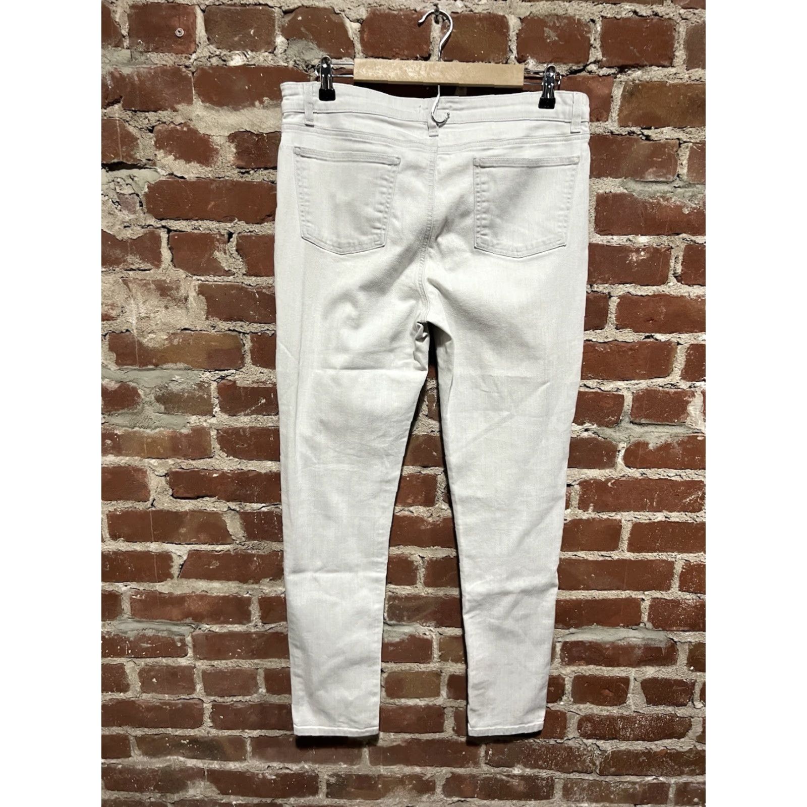 Eileen Fisher Eileen Fisher Womens Jeans White Denim Straight Leg Tapered Size 12 x 30 Size 34" / US 12 / IT 48 - 2 Thumbnail