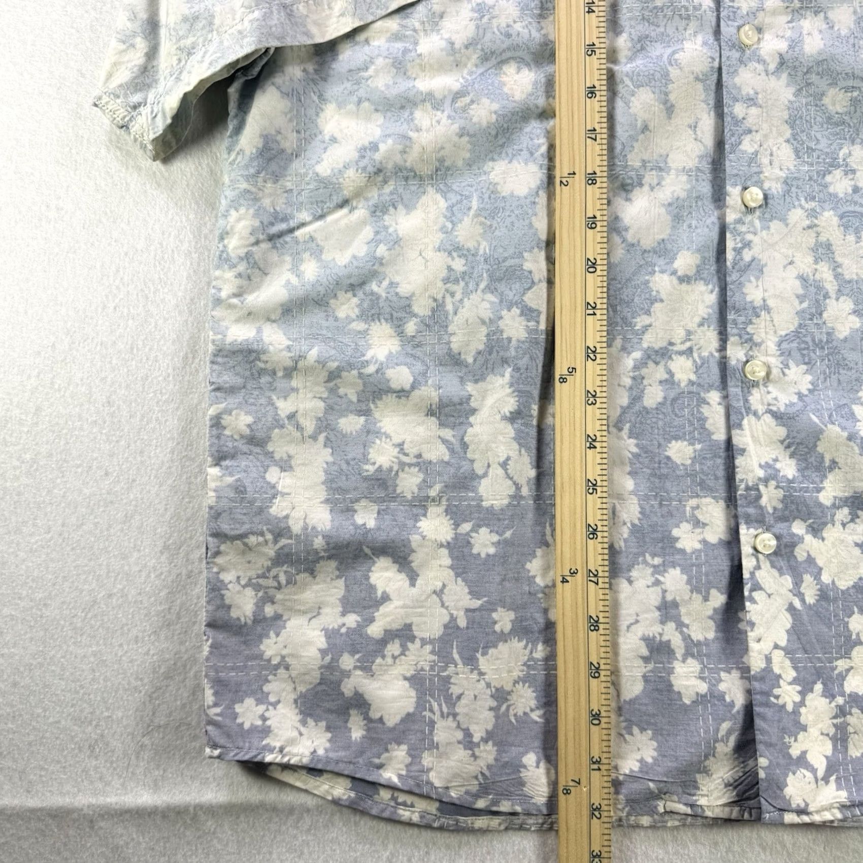 Tommy Bahama Tommy Bahama Hawaiian Shirt Men’s XL Blue Floral Leaf 100% Cotton Button Up Size US XL / EU 56 / 4 - 6 Thumbnail